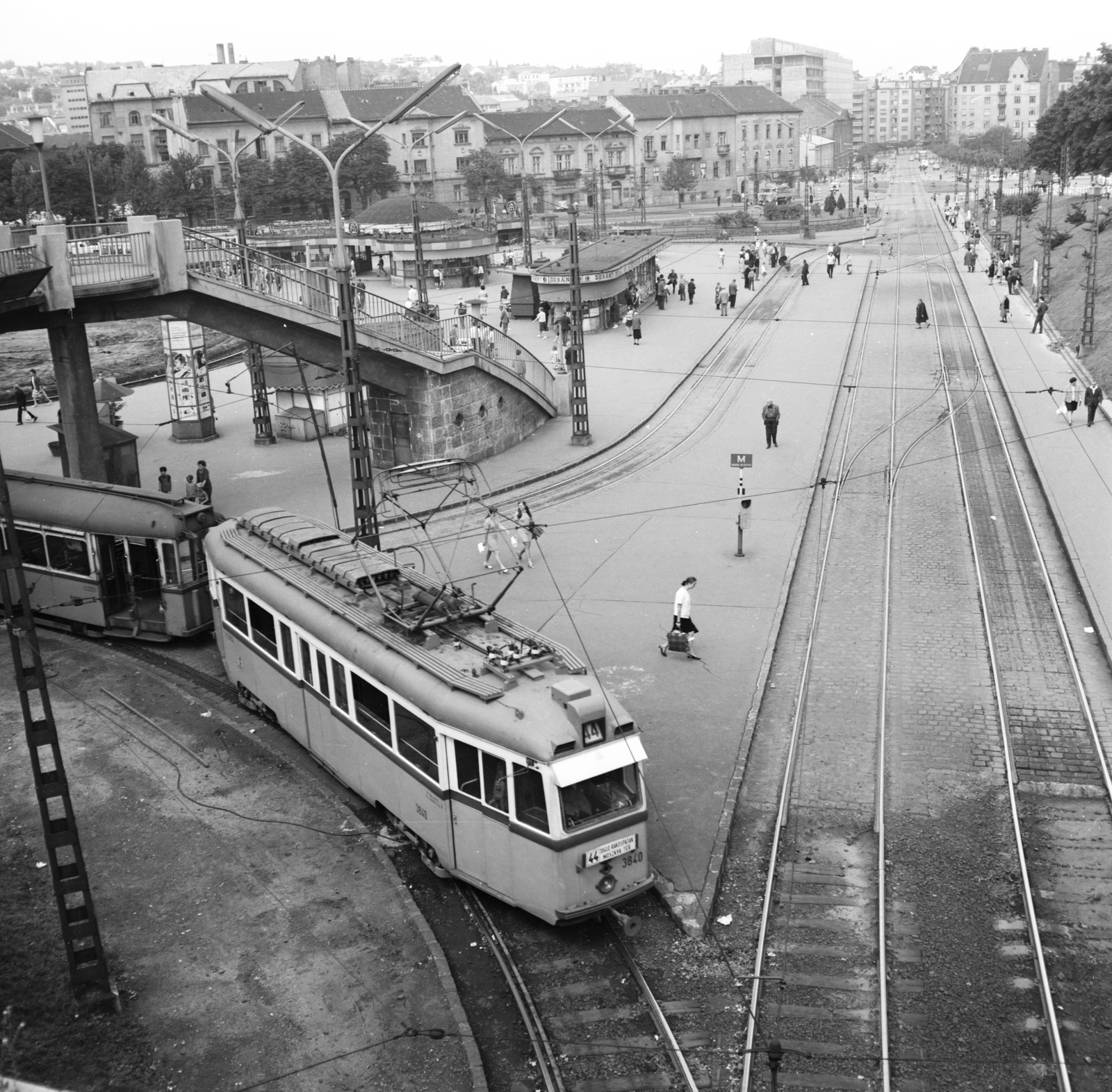 Hungary, Budapest II., Széll Kálmán (Moszkva) tér a Széna tér felé nézve., 1969, FŐMTERV, Budapest, Fortepan #252524