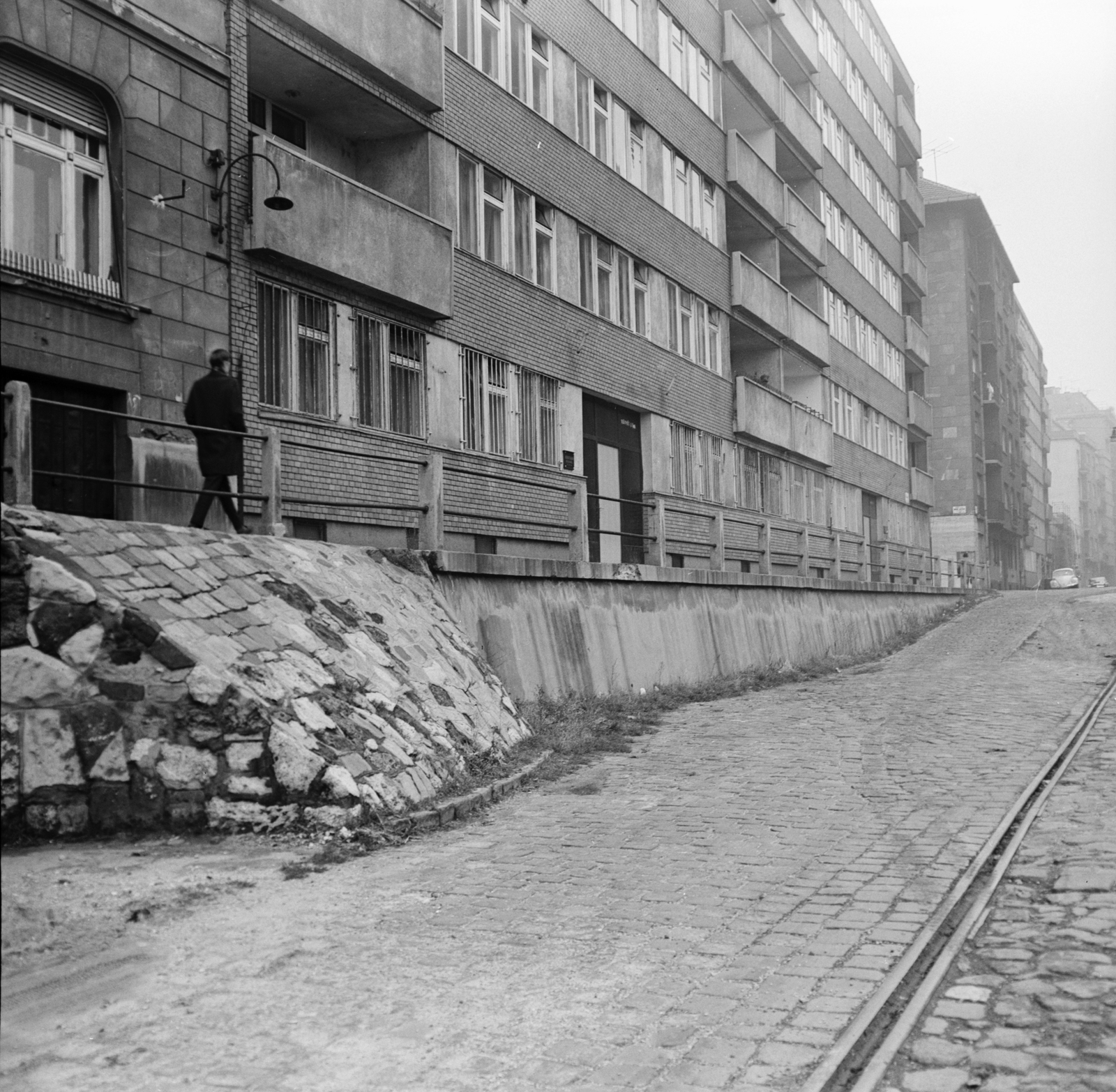 Hungary, Budapest XIII., a Kárpát utca Ipoly utca - Thurzó utca - Victor Hugo utca közötti szakasza., 1970, FŐMTERV, Budapest, Fortepan #252840