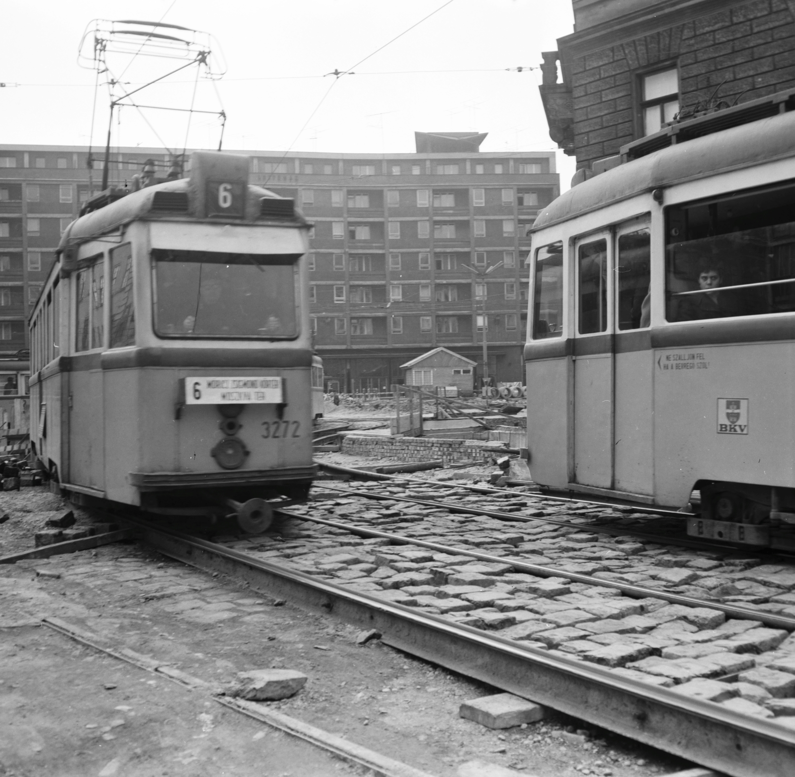 Hungary, Budapest VIII.,Budapest IX., József körút, a háttérben az Üllői úti Lottóház., 1971, FŐMTERV, Budapest, Fortepan #252916