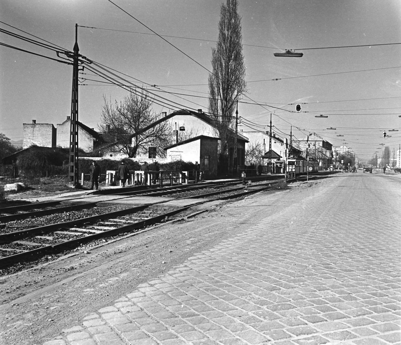 Hungary, Budapest XI., Fehérvári út a Kondorosi út, az Albertfalva kitérő közelében., 1972, FŐMTERV, Budapest, Fortepan #253141