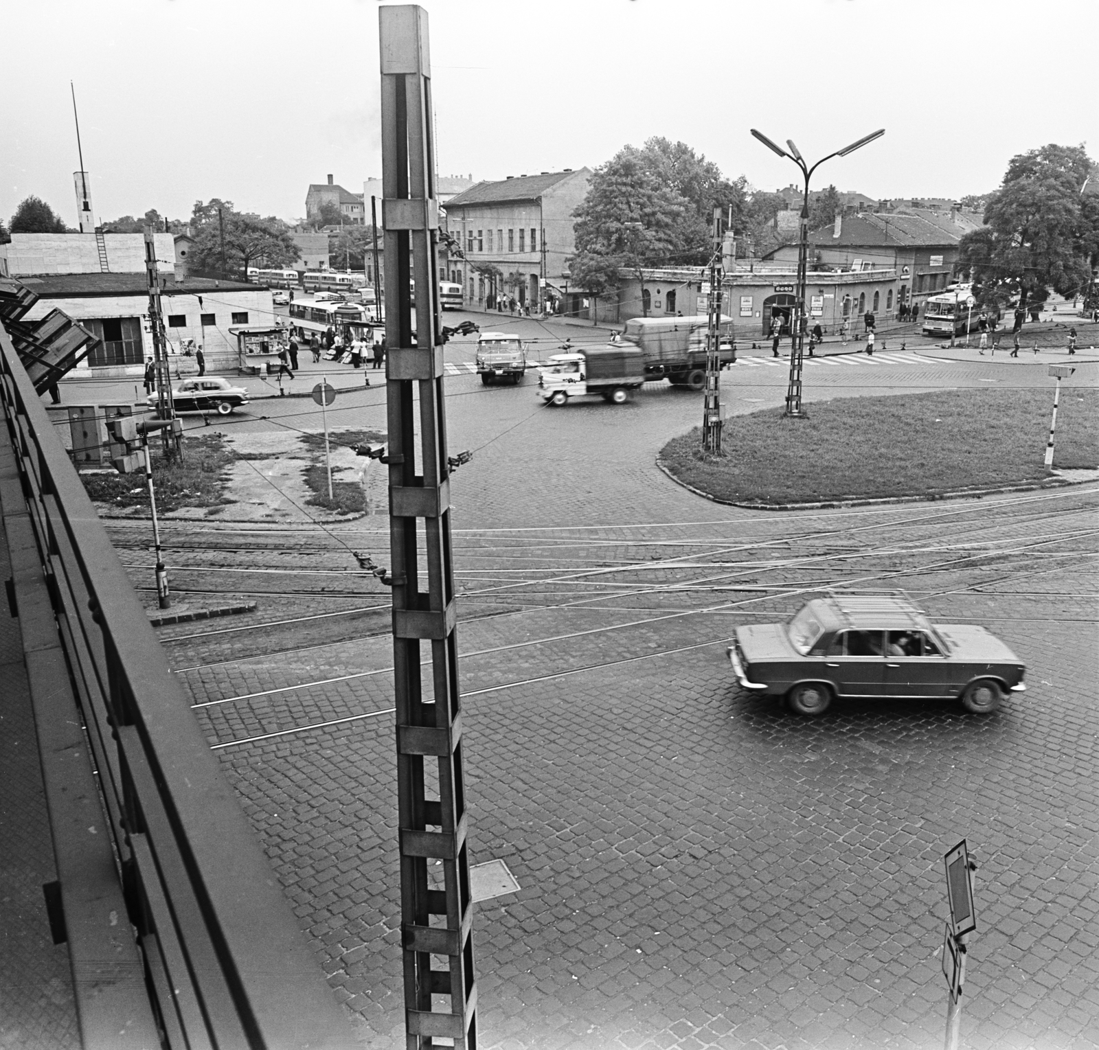 Hungary, Budapest X., kilátás a Kőbánya alsó vasútállomástól a Liget (Zalka Máté) térre., 1972, FŐMTERV, Budapest, Fortepan #253202