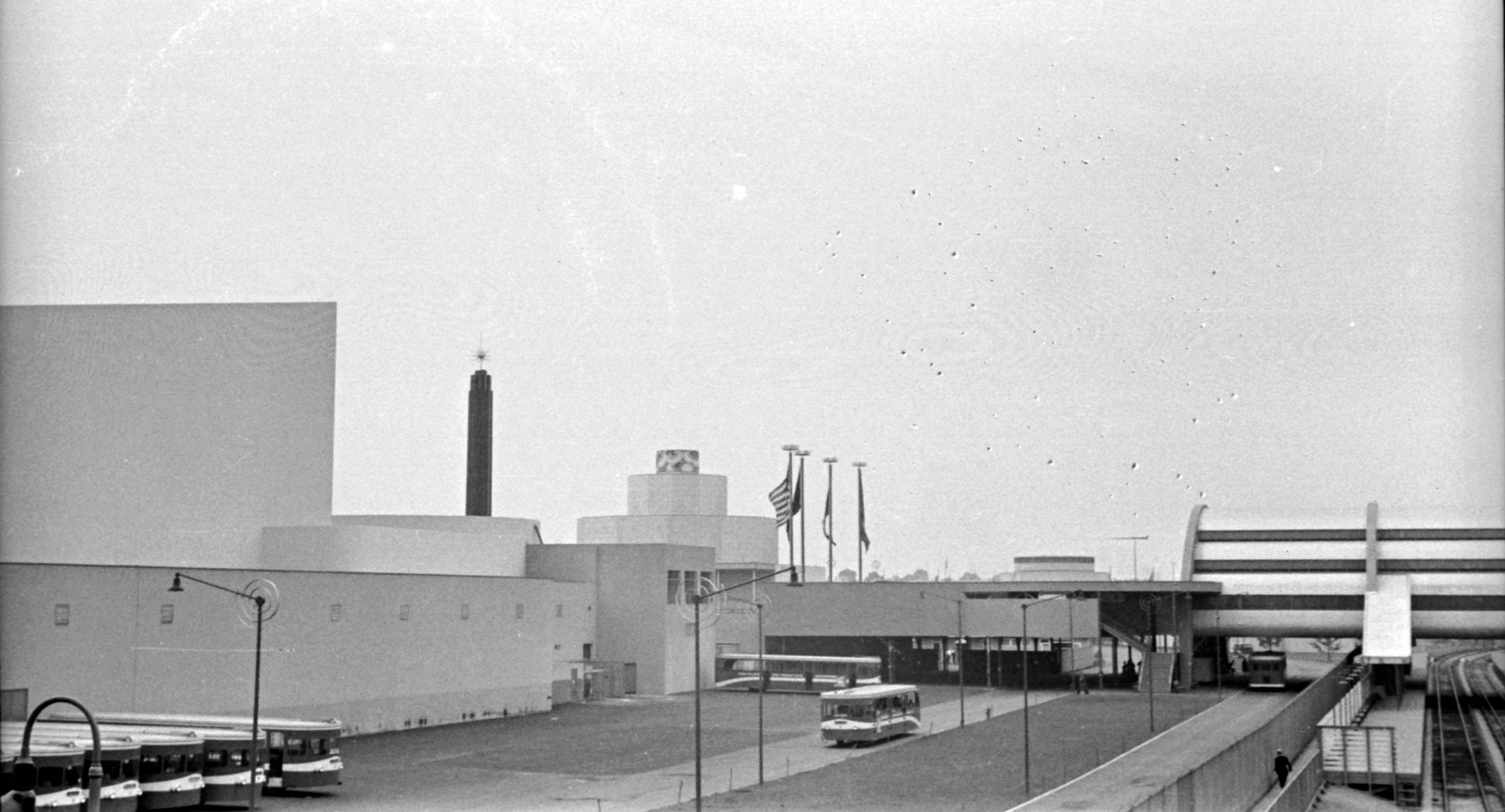 Amerikai Egyesült Államok, New York, Flushing Meadows Corona Park, balra a világkiállítás bejárata., 1939, Fortepan, Fortepan #25392