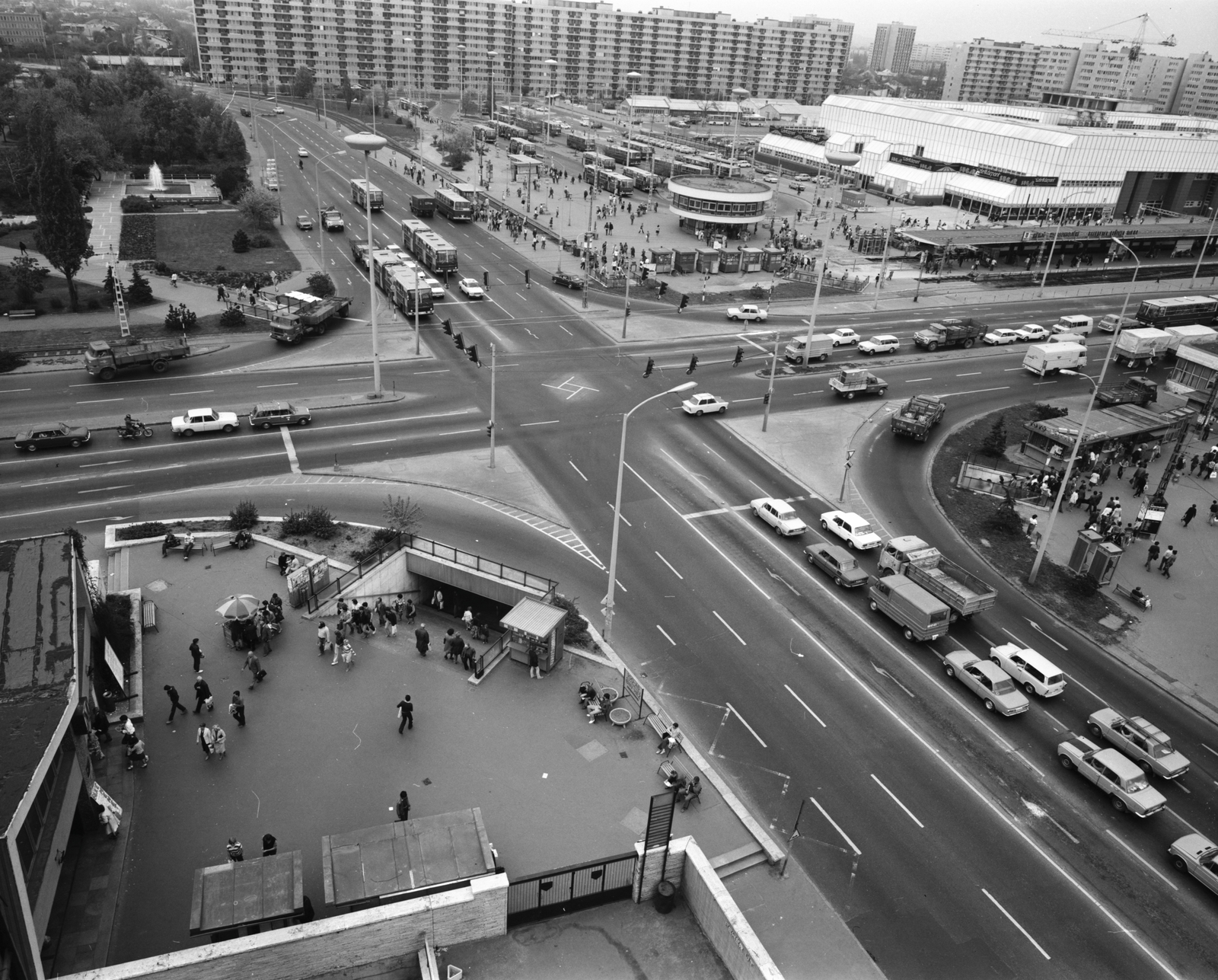 Magyarország, Budapest X.,Budapest XIV., Örs vezér tere., 1982, FŐMTERV, Domonkos Endre, Budapest, Fortepan #253936