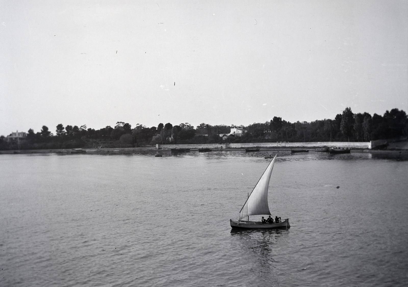 1913, Kriszt Béla, vitorláshajó, Fortepan #254031