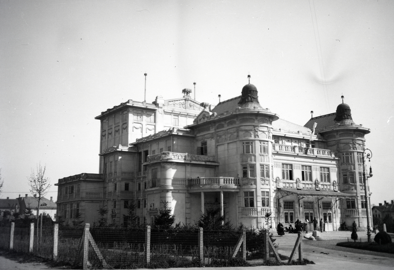 Hungary, Kaposvár, Rákóczi tér, ekkor Nemzeti Színház később Csiky Gergely Színház., 1914, Kriszt Béla, theater, Fortepan #254162