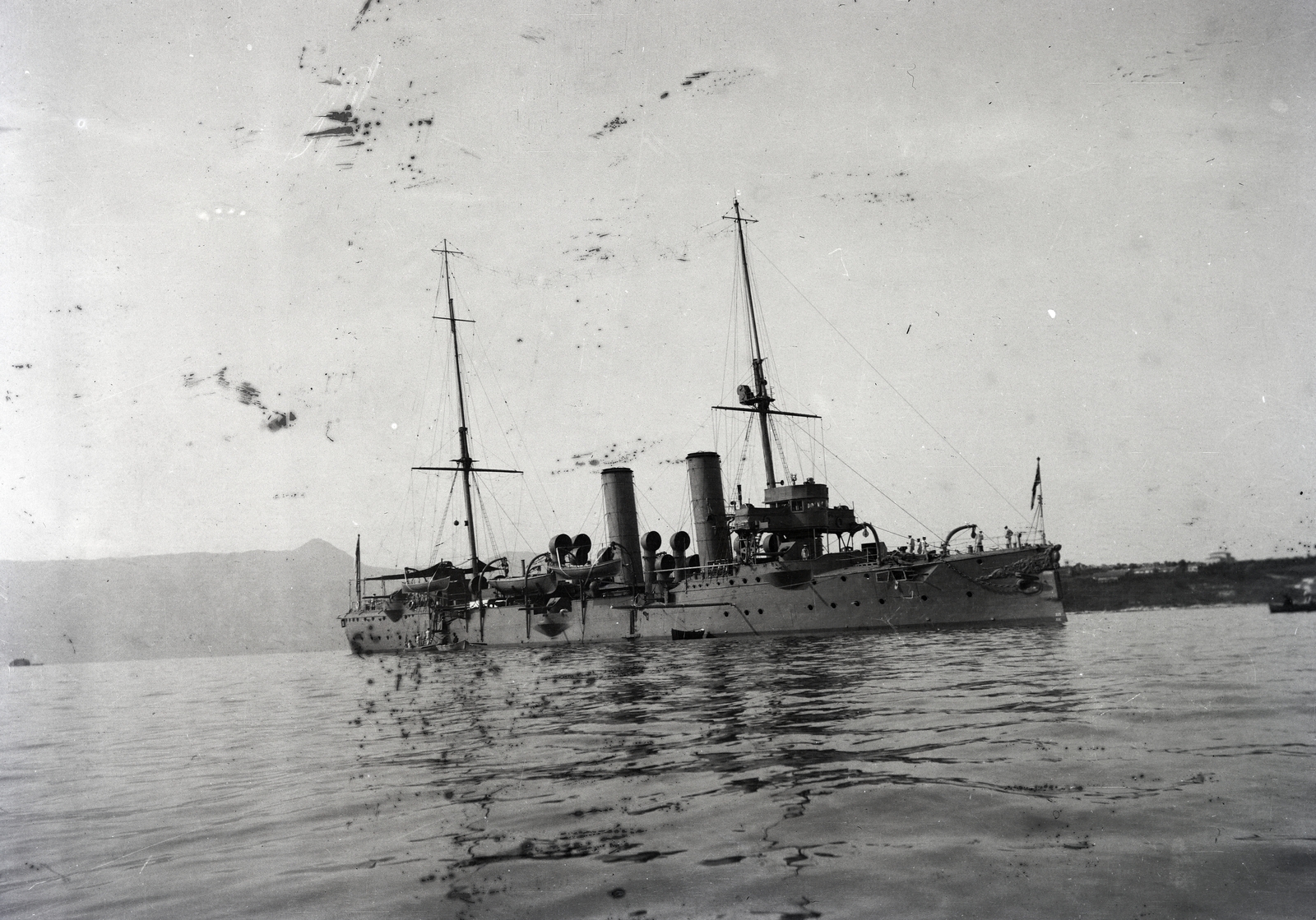 1913, Kriszt Béla, warship, Fortepan #254170