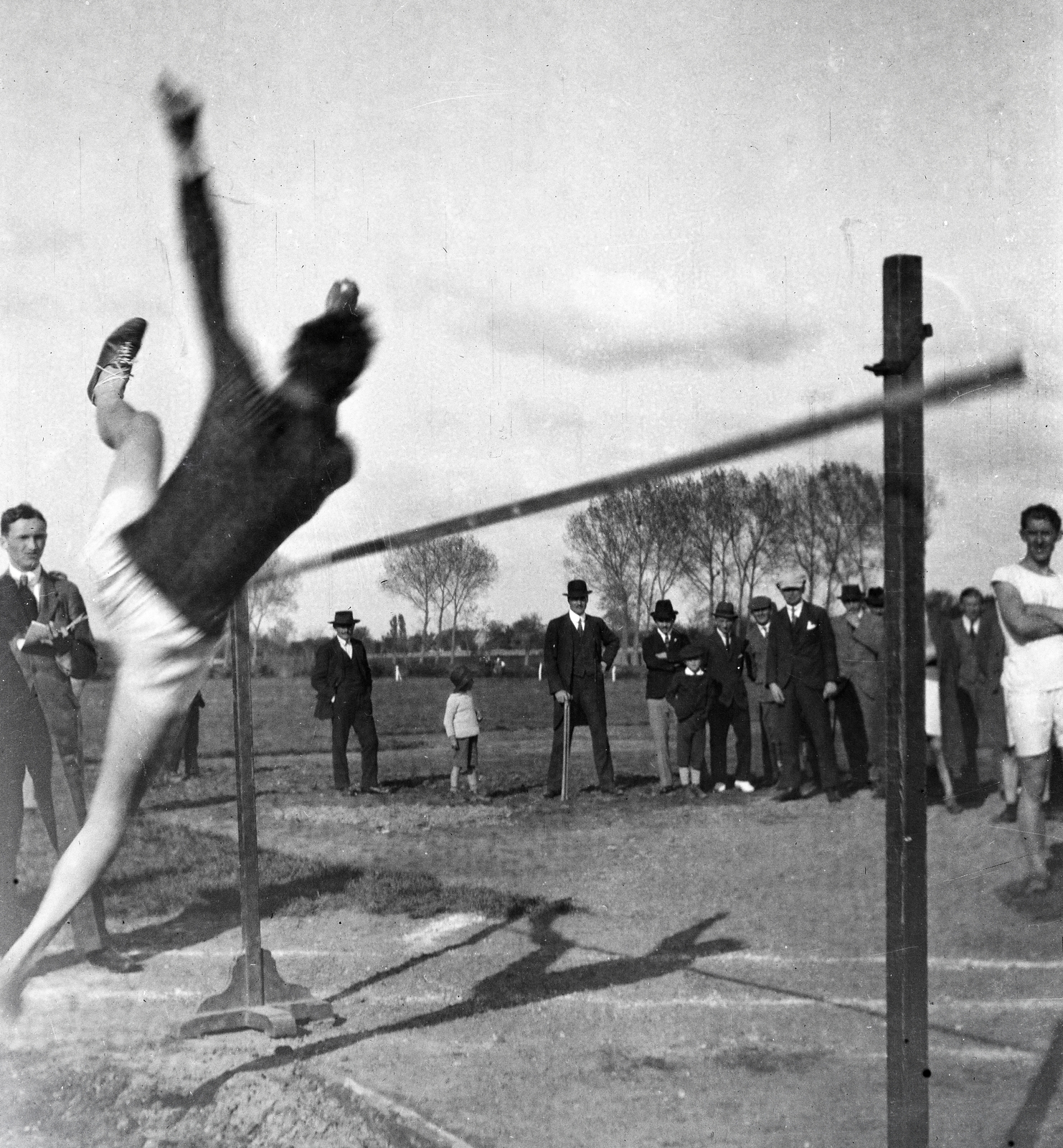 1916, Kriszt Béla, athletics, high jump, Fortepan #254194