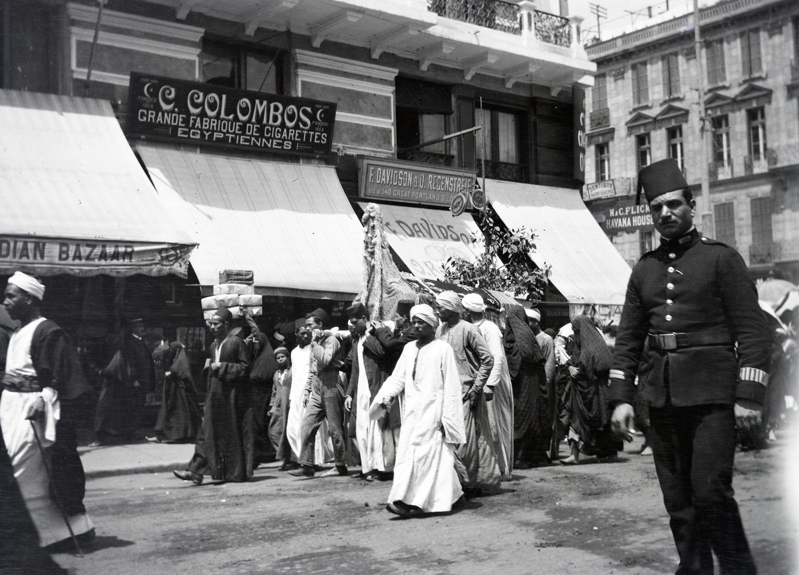 Egypt, Cairo, 1913, Kriszt Béla, funeral, tarboosh, Fortepan #254234
