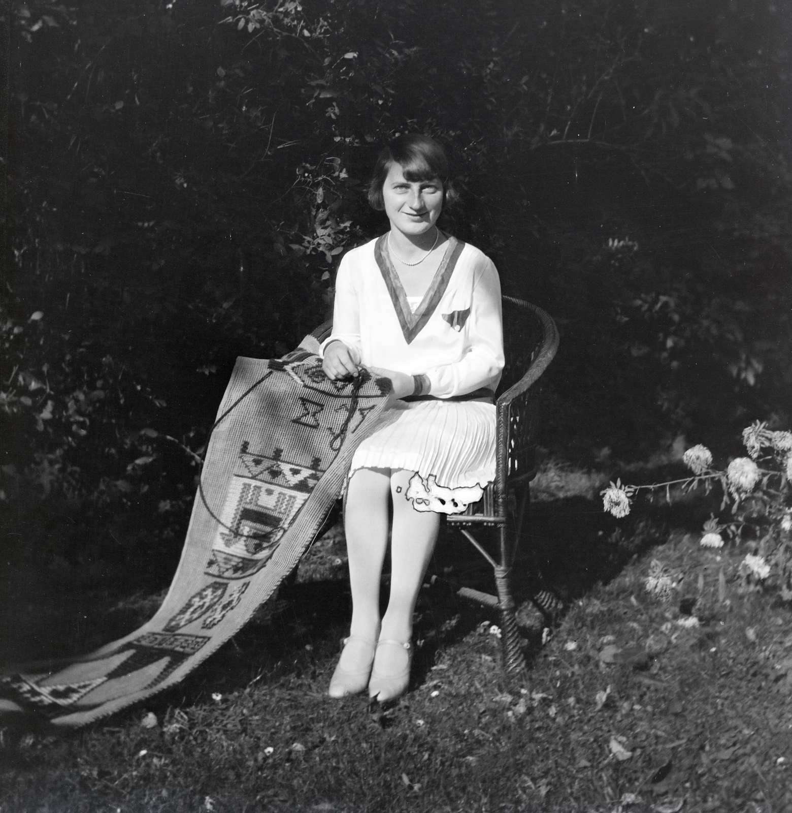 1922, Kriszt Béla, portrait, handcraft, Fortepan #254258