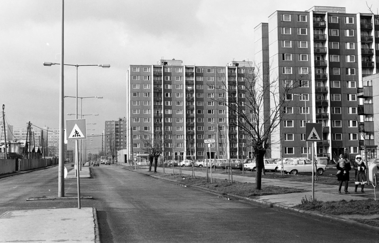 Magyarország, Budapest IV., a Tél utca Nap utca - Erzsébet utca - Pozsonyi utca közötti szakasza., 1980, Otruba Ferenc és Zoltán, Budapest, parkoló, Fortepan #254461