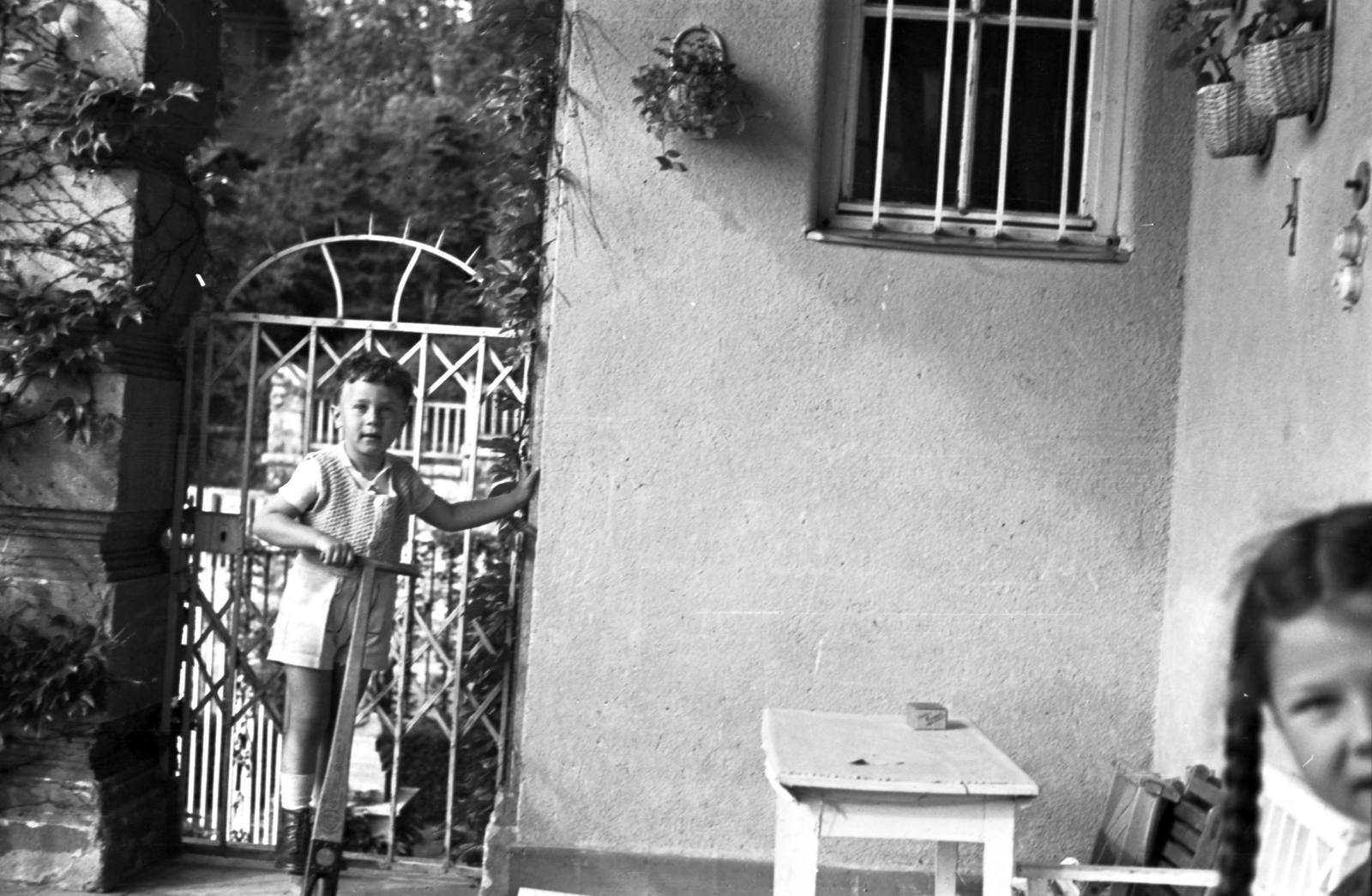 Hungary, Budapest XII., Ráth György utca 13. földszinti terasza., 1940, Fortepan, Budapest, Fortepan #25475