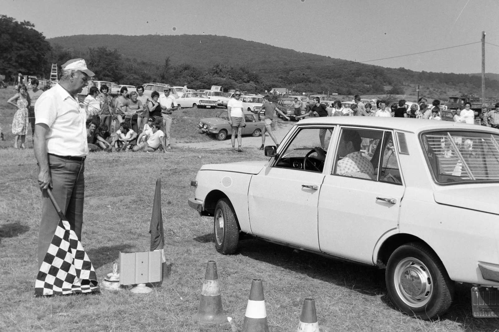 1982, Bojár Sándor, car race, Fortepan #255175