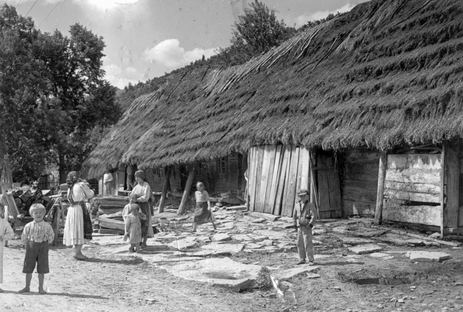 1939, SZF, thatched roof, Fortepan #25523