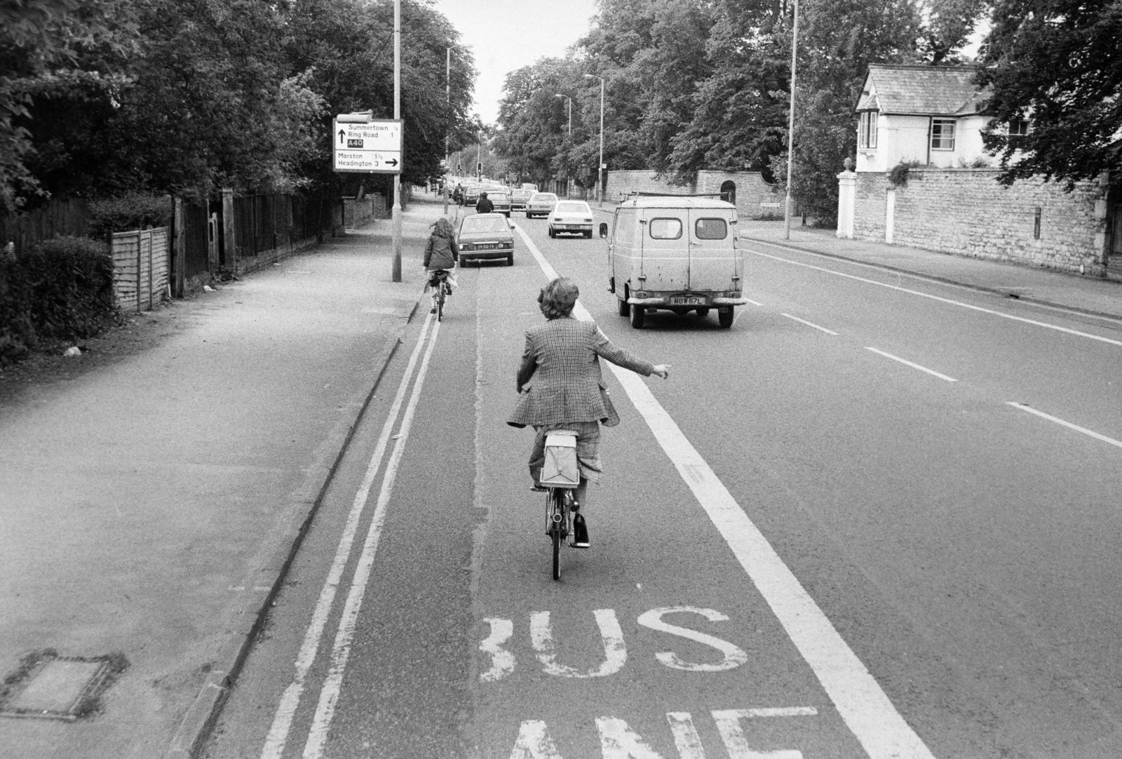 United Kingdom, Oxford, Banbury Road, jobbra a ház mögött a Cunliffe Close torkolata., 1981, Bojár Sándor, Fortepan #255292