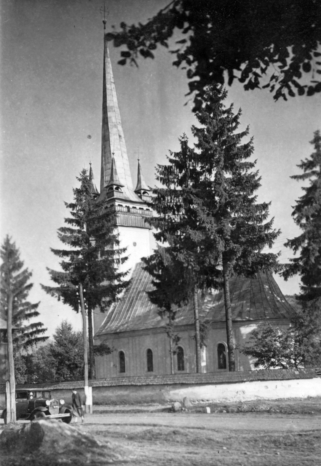 Romania,Transylvania, Tăuții de Sus, görögkatolikus (később ortodox) templom., 1940, SZF, church, Greek Catholic, Fortepan #25540