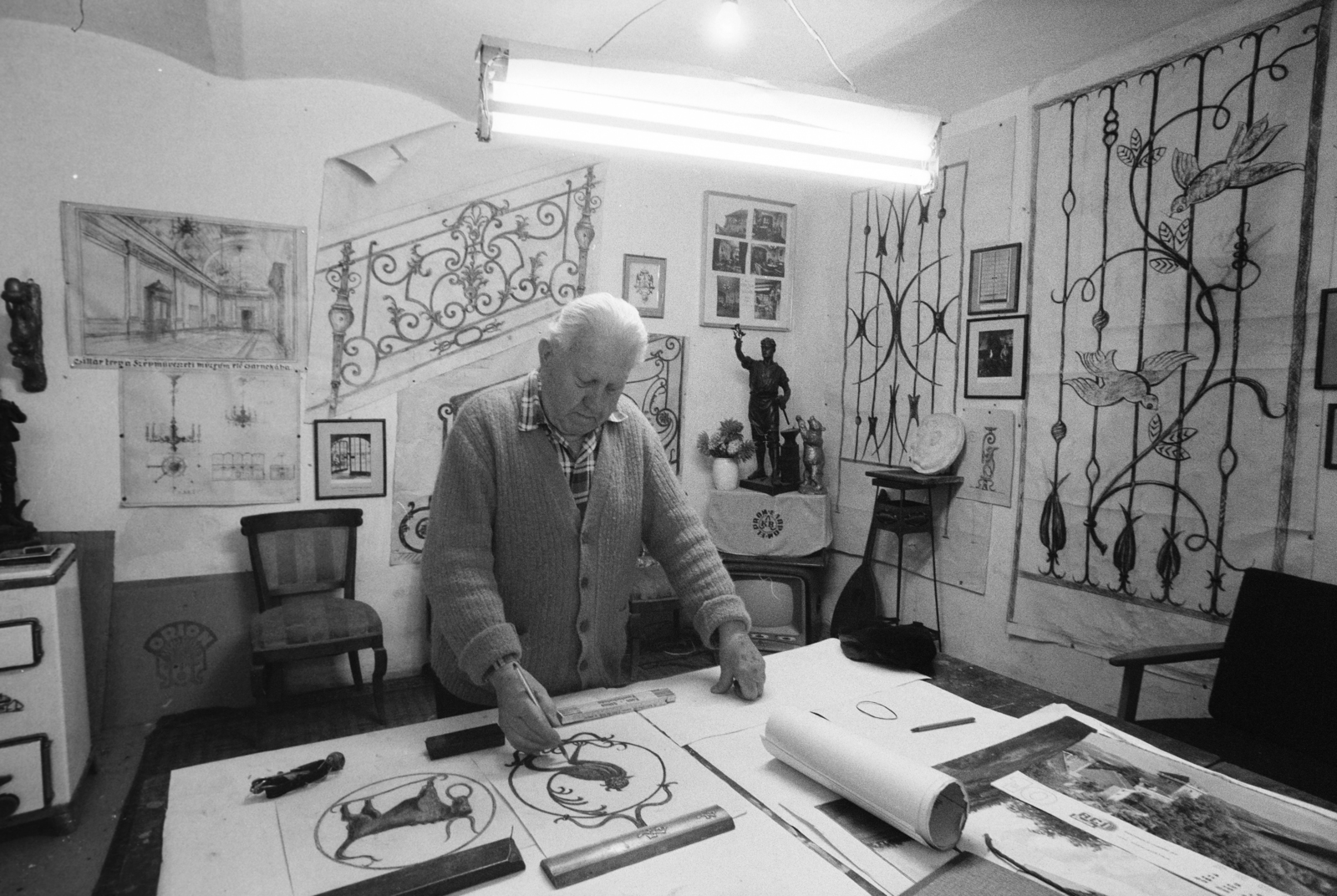 Hungary, Budapest II., Ürömi utca 2., Bieber Károly iparművész., 1984, Bojár Sándor, planning, Budapest, Fortepan #255426