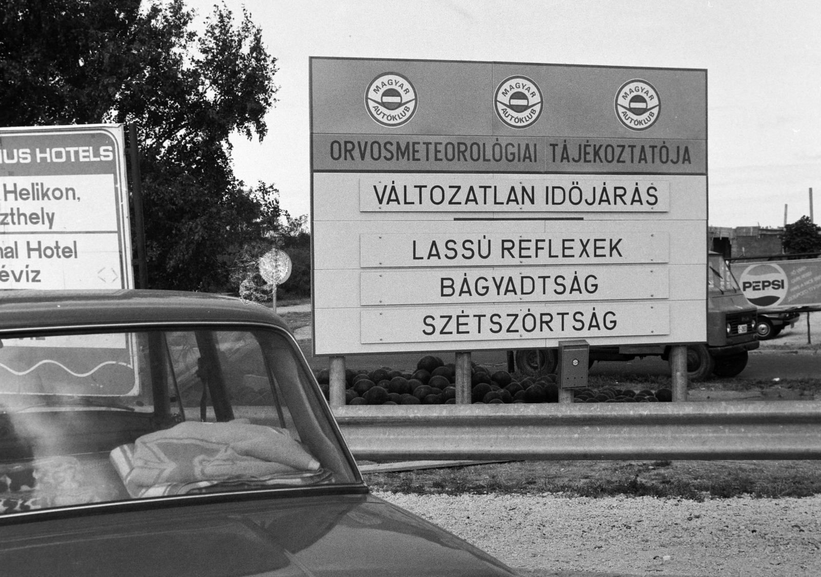 Hungary, Kajászó, M7-es autópálya, Váli-völgyi pihenő., 1987, Bojár Sándor, Hungarian Automobile Club, Fortepan #255468
