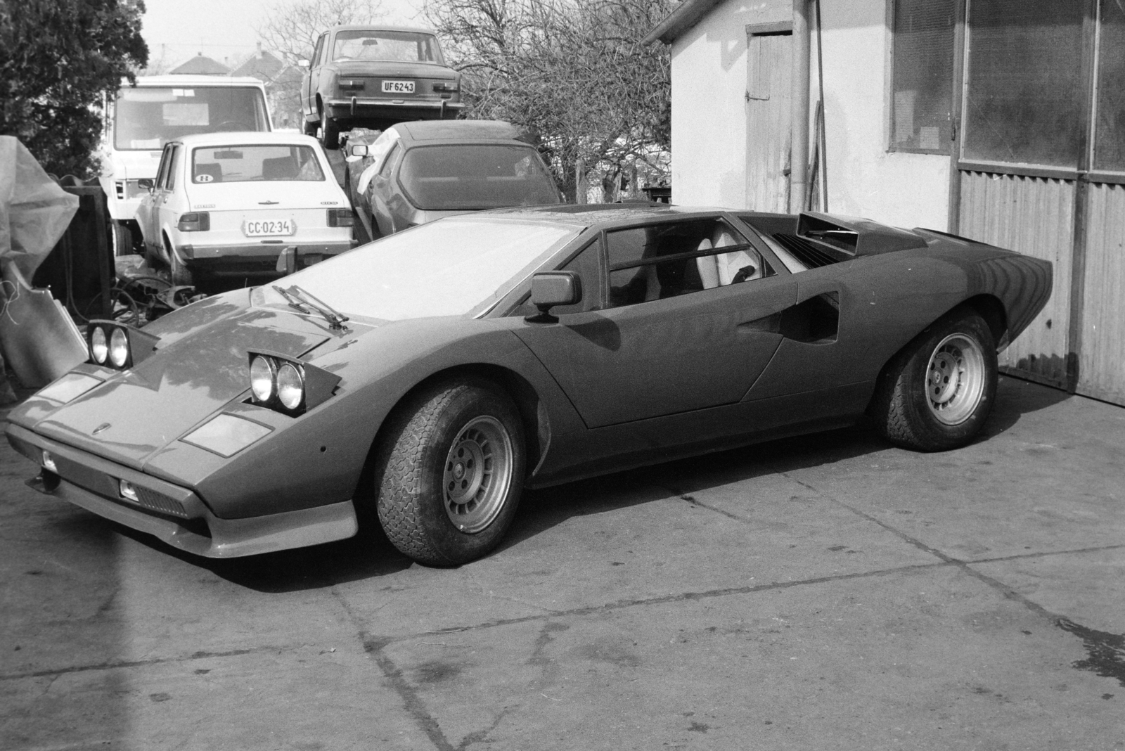 Hungary, Molnár János autószerelő kisiparos műhelye., 1987, Bojár Sándor, Fortepan #255490
