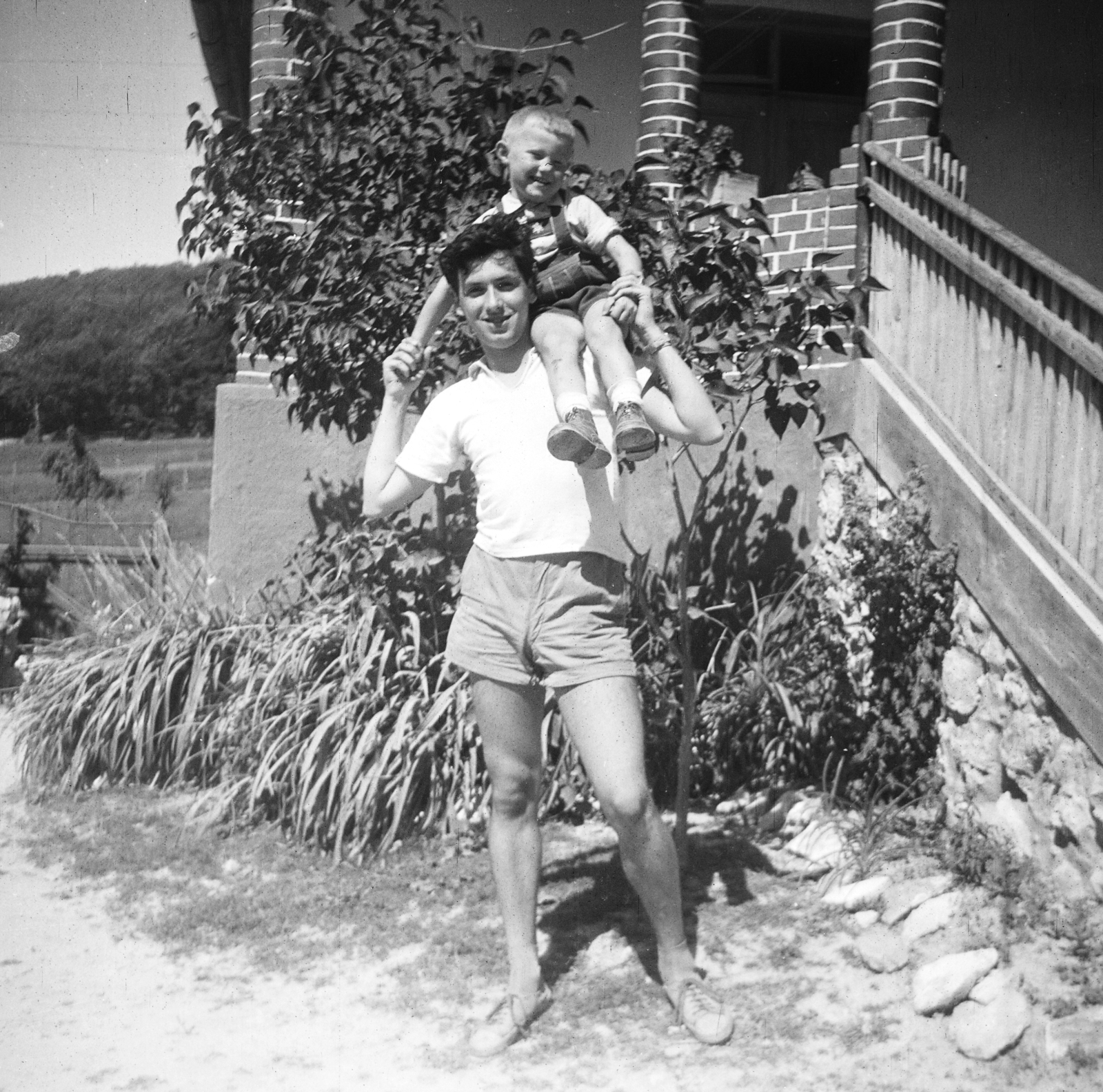 1960, Kálnoki Kis Sándor, rövidnadrág, fiúk, Fortepan #255989