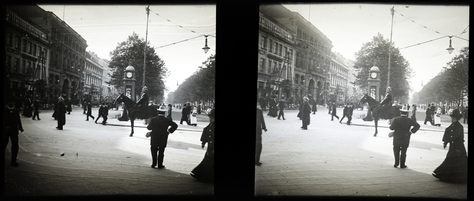 Germany, Berlin, balra az Unter den Linden 22-23., a Friedrichstrasse sarkánál. Kaisergalerie., 1914, Margitta Nóra, watch, Fortepan #256002