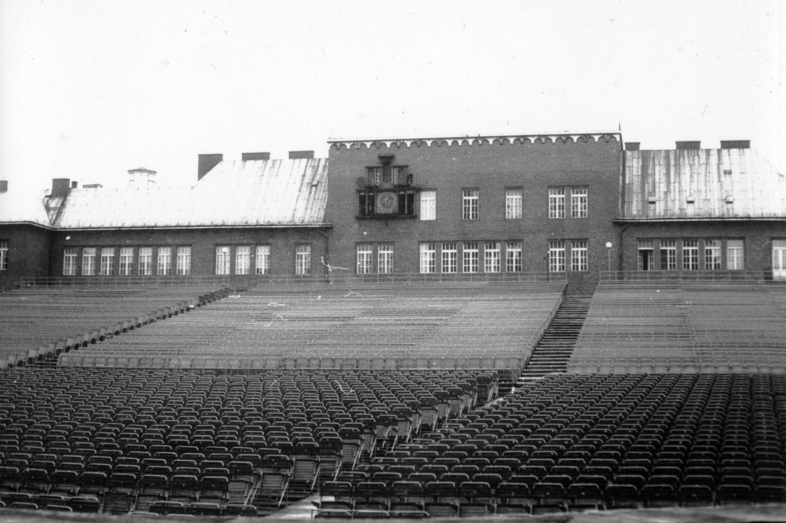 Hungary, Szeged, Dóm tér, a szabadtéri játékok nézőtere., 1965, Kovács László Péter, auditorium, musical clock, Fortepan #25625