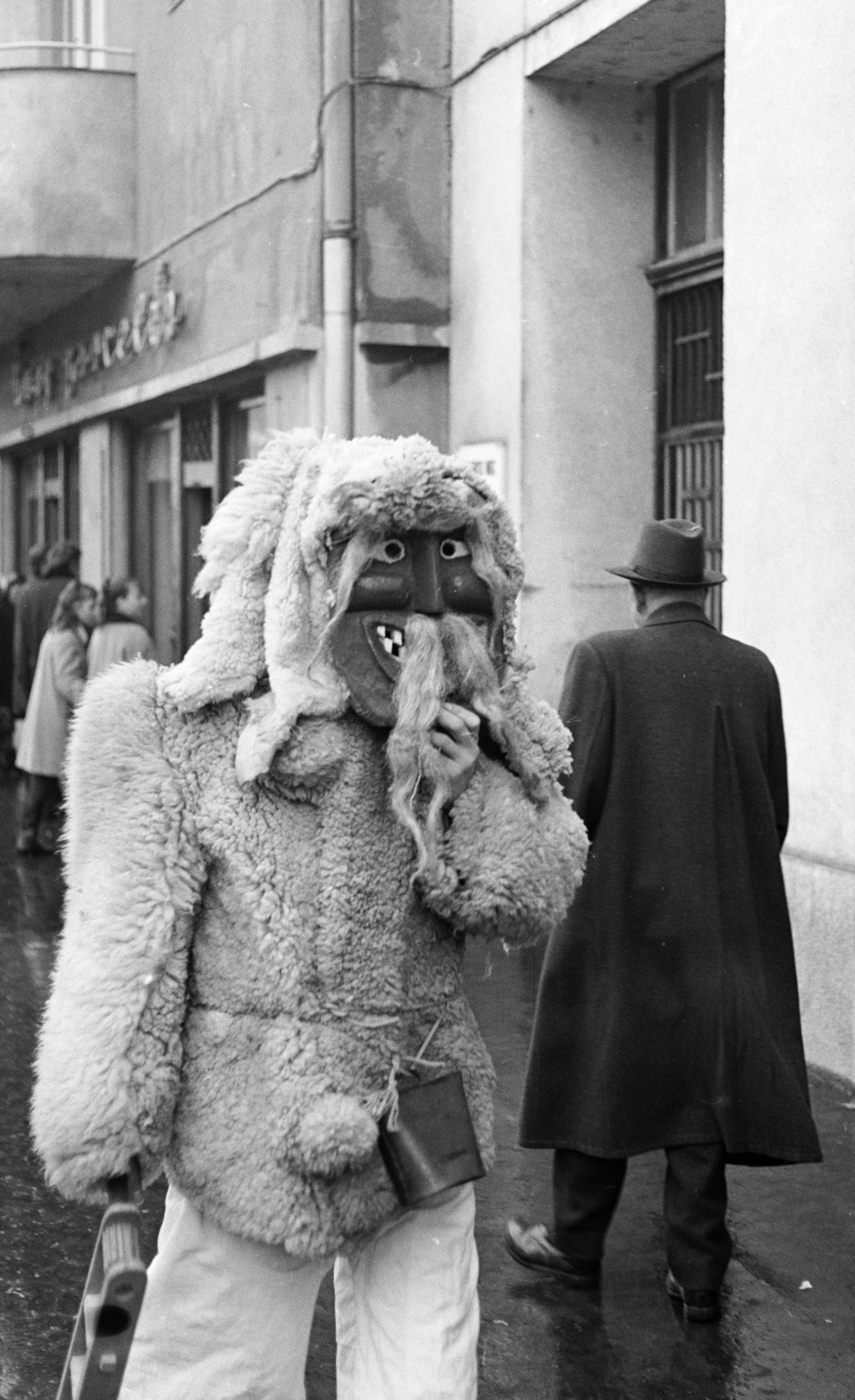 Hungary, Mohács, a felvétel a busójárás idején készült., 1969, Székely Balázs, Fortepan #256319