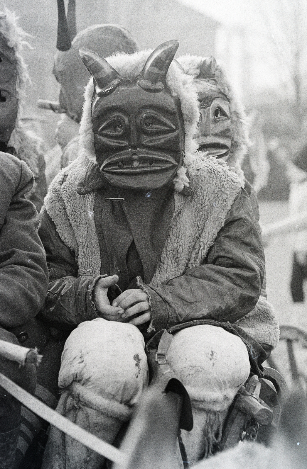 Hungary, Mohács, a felvétel a busójárás idején készült., 1969, Székely Balázs, Fortepan #256329