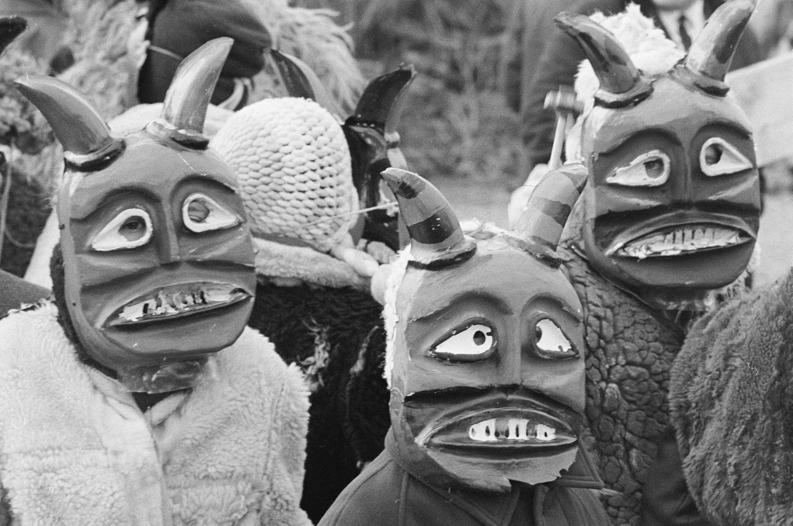 Hungary, Mohács, a felvétel a busójárás idején készült., 1969, Székely Balázs, Fortepan #256334