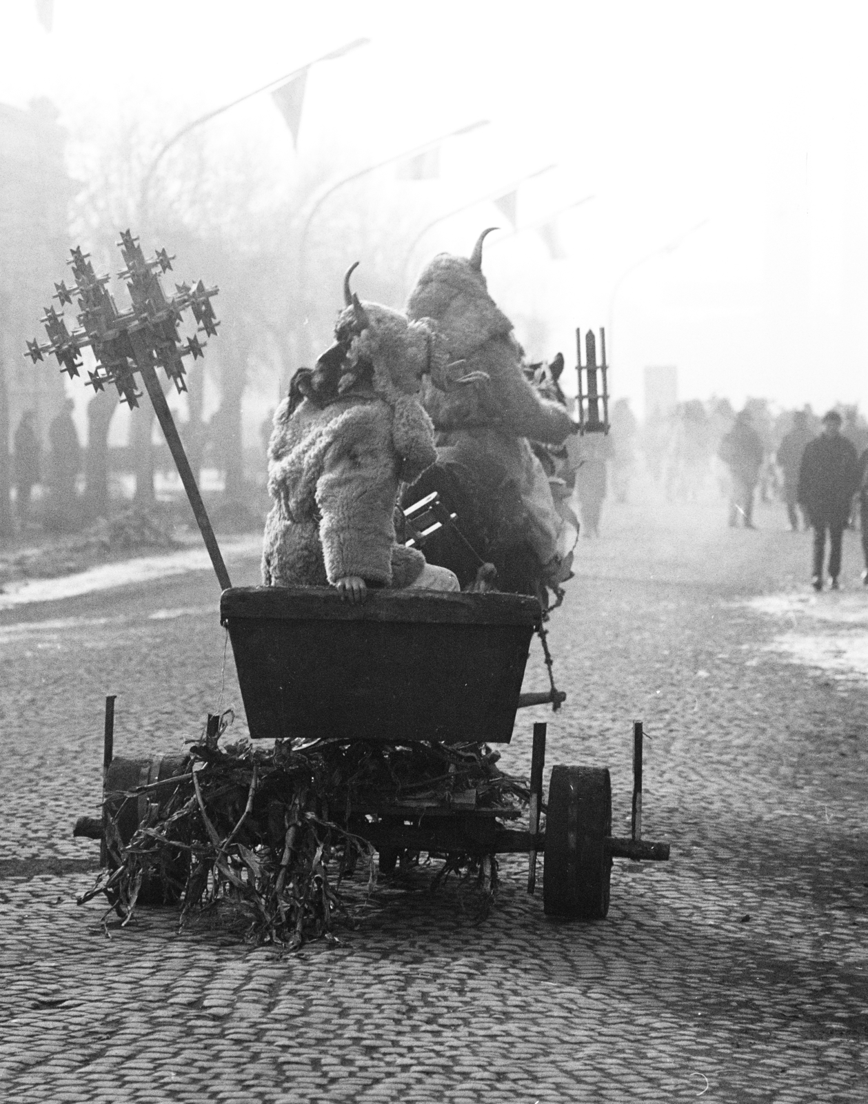 Hungary, Mohács, a felvétel a busójárás idején készült., 1969, Székely Balázs, Fortepan #256336