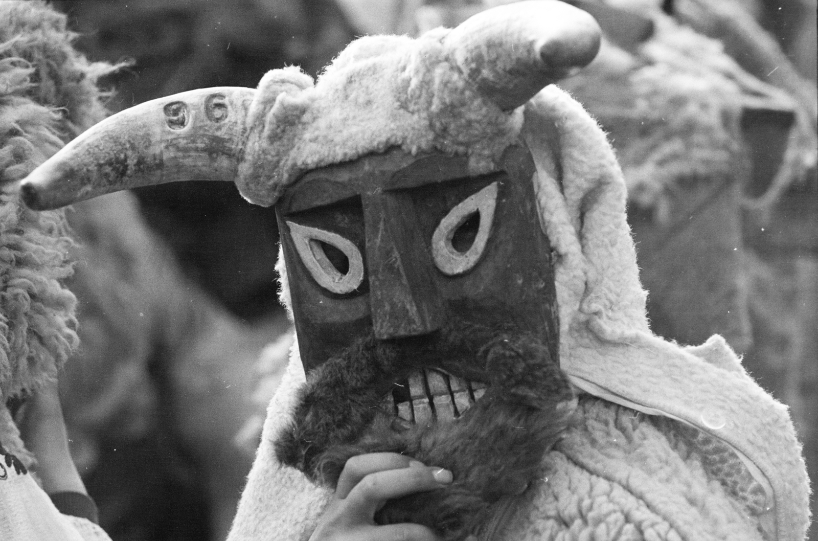 Hungary, Mohács, a felvétel a busójárás idején készült., 1969, Székely Balázs, Fortepan #256338