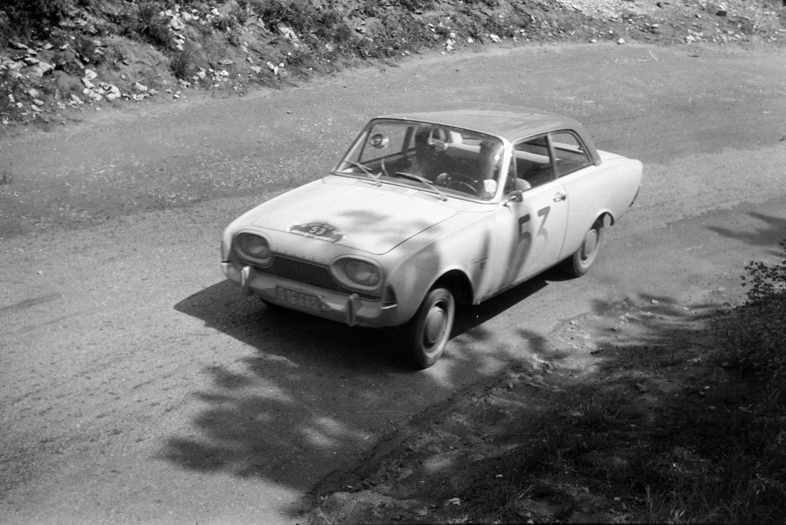 Hungary, Budapest III., Hármashatárhegyi út, a München-Wien-Budapest Rallye mezőnyének gyorsasági versenye május 2-án., 1964, Közösségi Szociális Szövetkezet, Budapest, Fortepan #256501