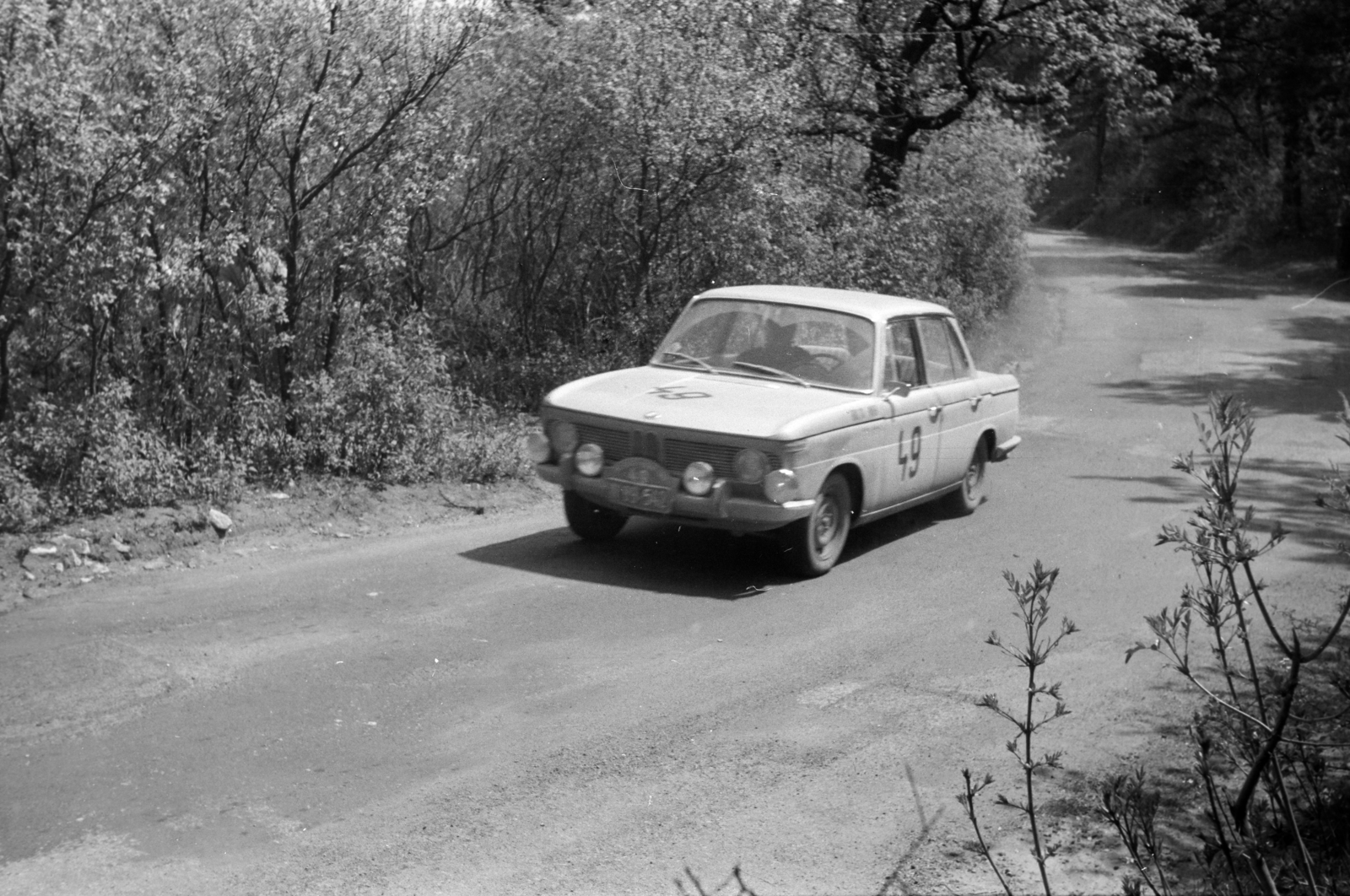 Hungary, Budapest III., Hármashatárhegyi út, a München-Wien-Budapest Rallye mezőnyének gyorsasági versenye május 2-án., 1964, Közösségi Szociális Szövetkezet, Budapest, Fortepan #256505