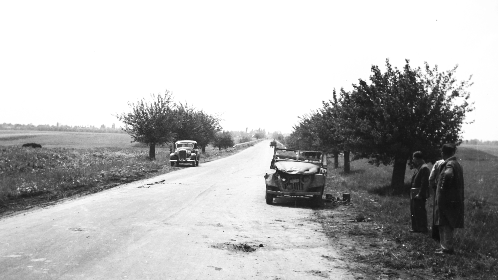 1954, Bolvári László, wreck, Fortepan #256928