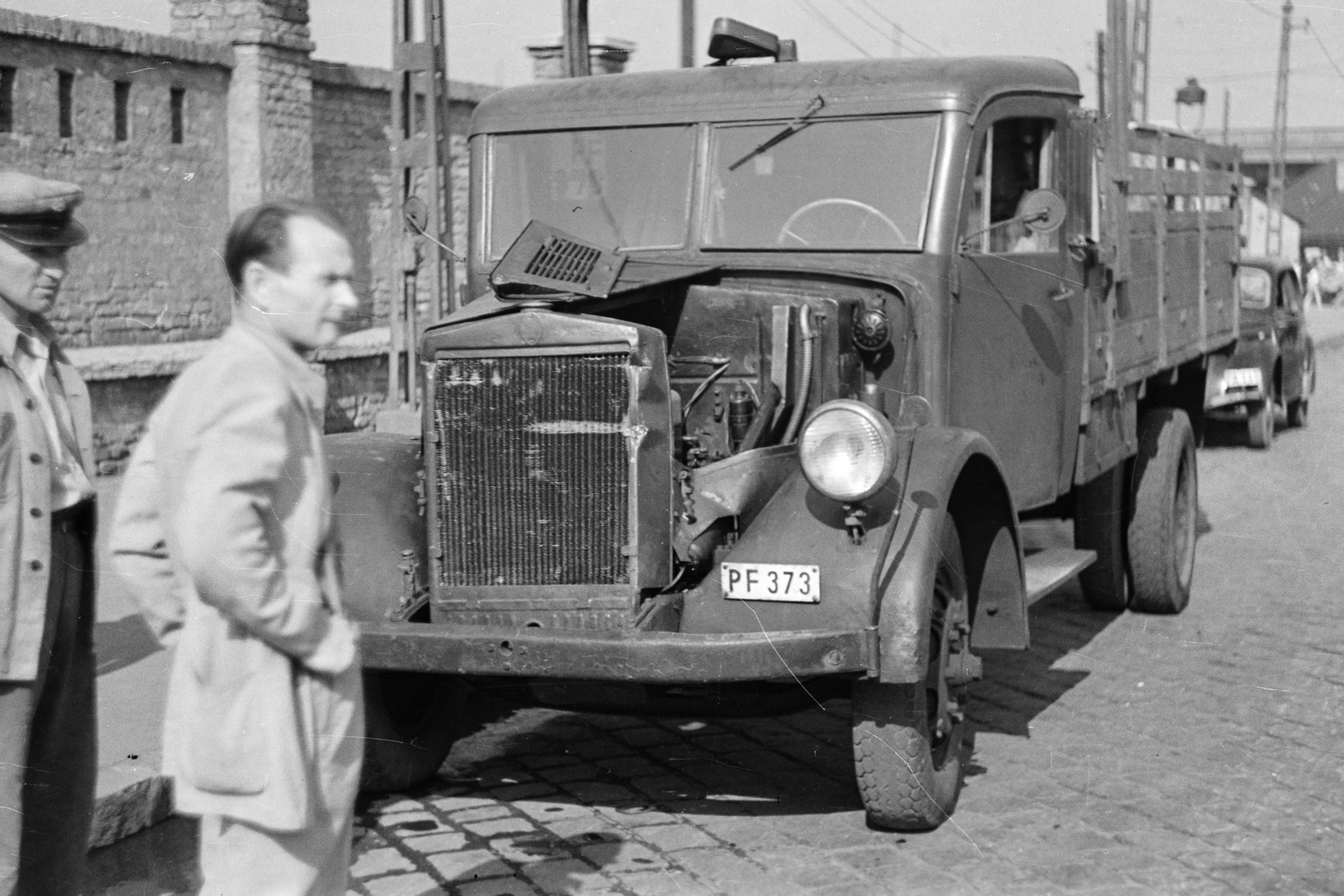 1956, Bolvári László, commercial vehicle, postal vehicle, Rába-brand, Fortepan #257032