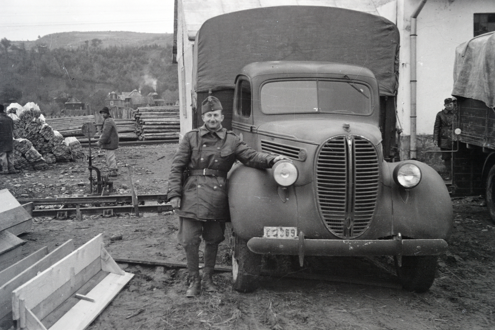 1942, Mohai család, Ford-márka, Ford V8/51, Ford G917T, Fortepan #257226