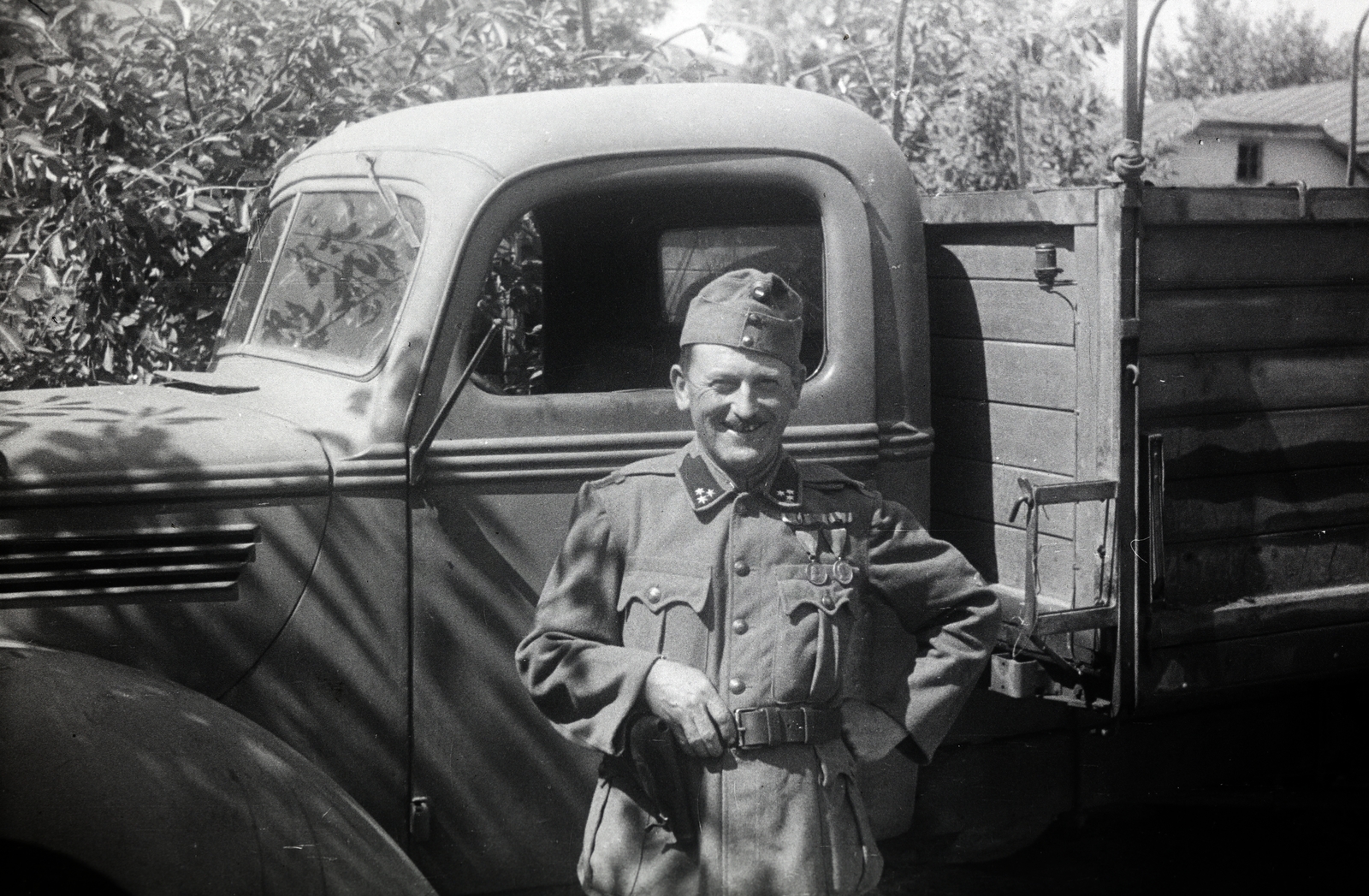 1942, Mohai család, Ford G917T, Fortepan #257292