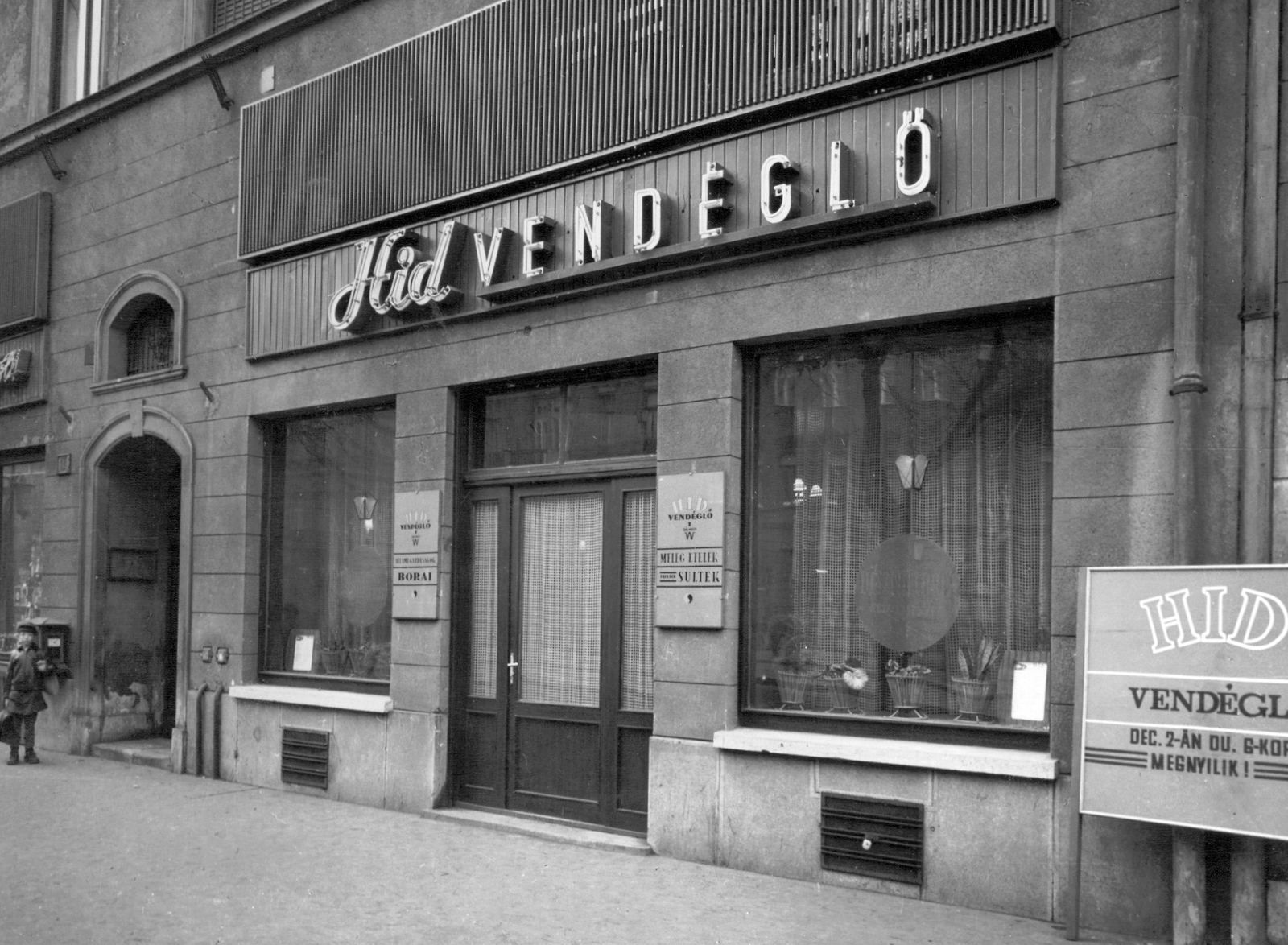 Magyarország, Budapest IX., Ferenc körút 17., 1968, Ferencvárosi Helytörténeti Gyűjtemény, vendéglő, cégtábla, Budapest, Fortepan #25751
