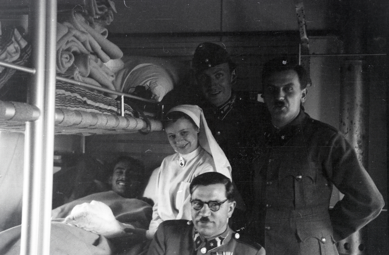 1942, Reményi József, hospital-train, Fortepan #257594