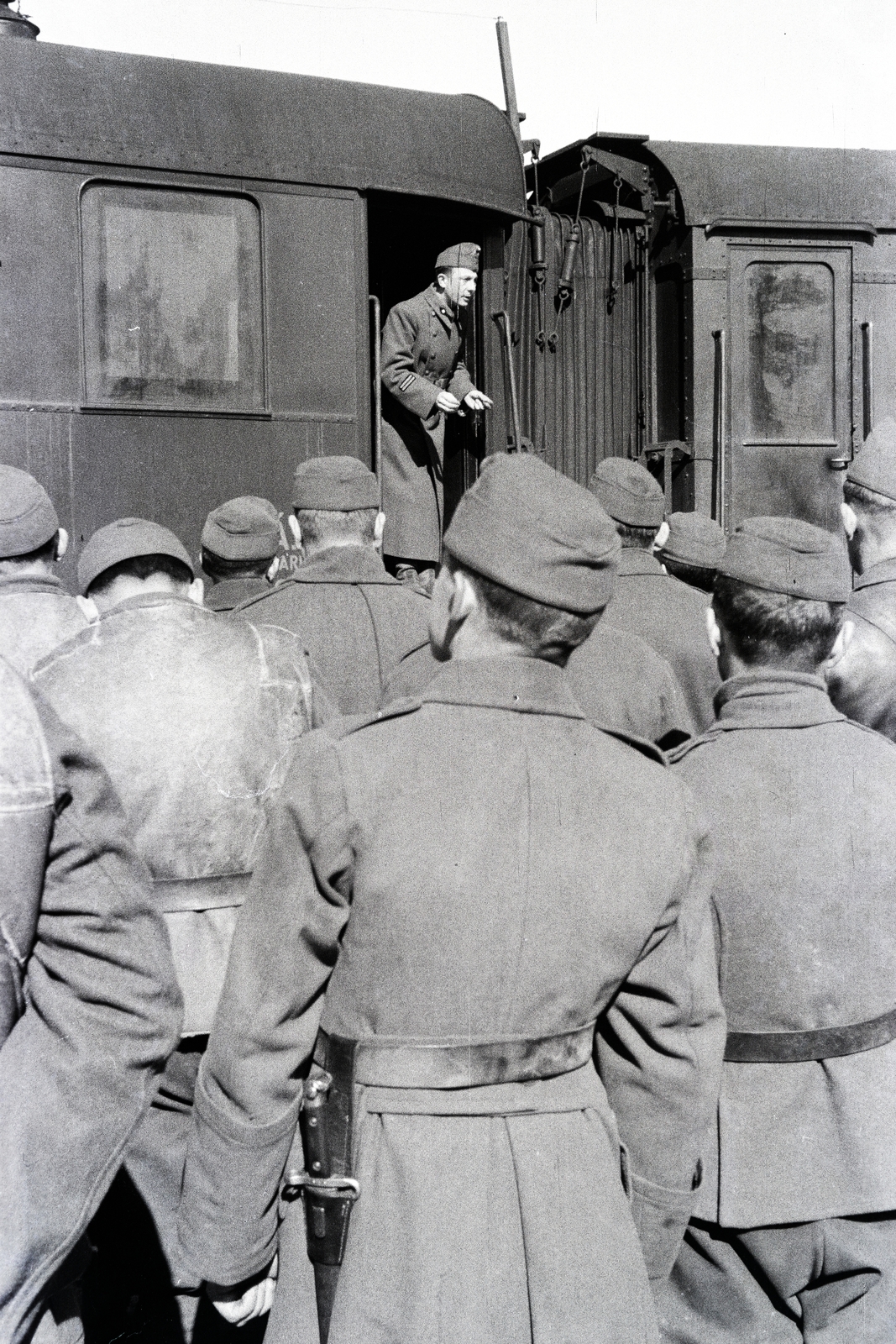 1943, Reményi József, hospital-train, Fortepan #257612