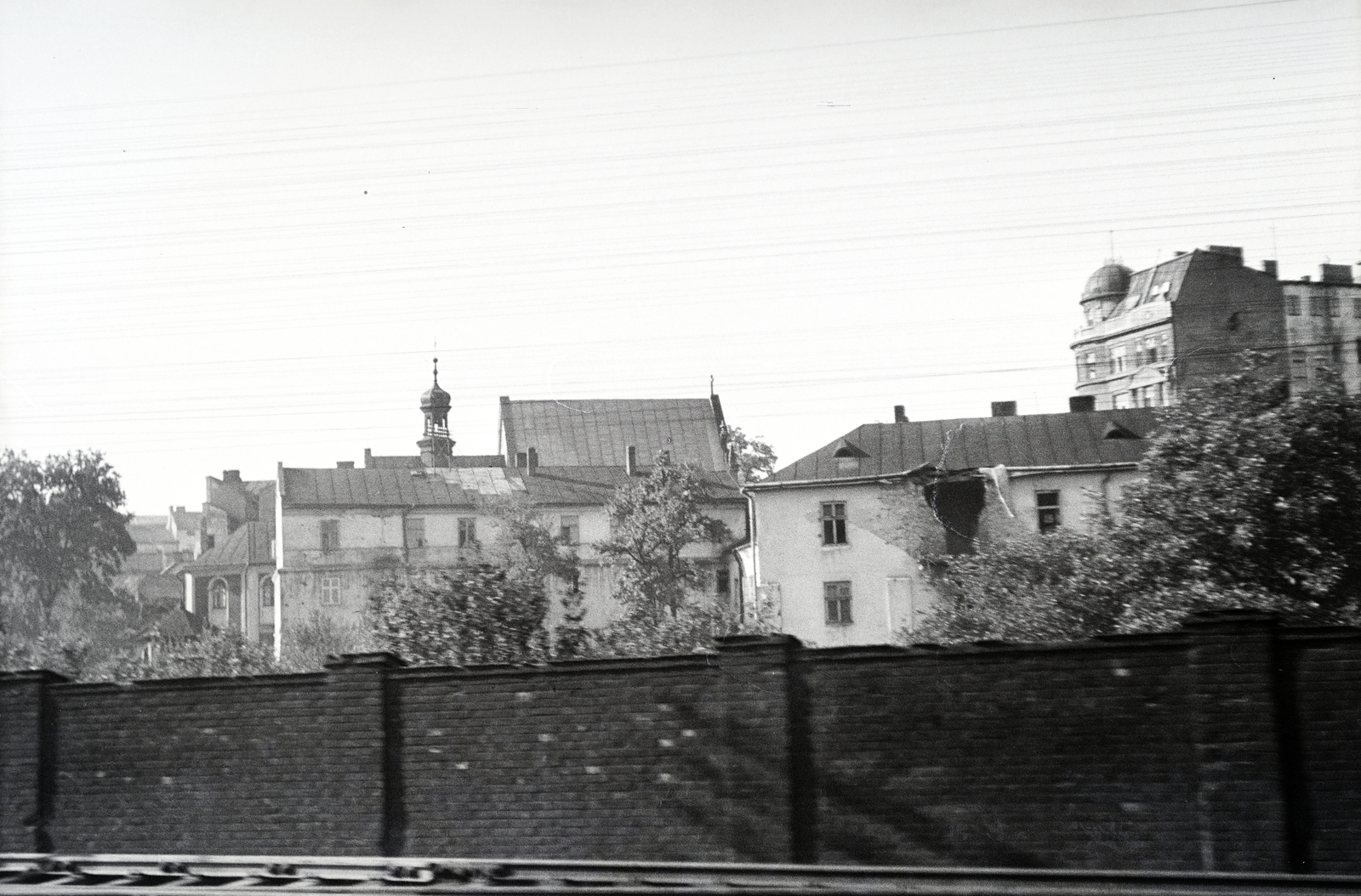 Poland, Przemyśl, a Plac Na Bramie körrnyéke. A felvétel a vöröskeresztes kórházvonat egyik útjáról készült sorozat része., 1942, Reményi József, Fortepan #257704