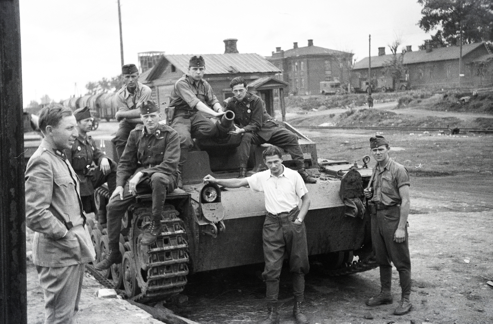 1942, Reményi József, assault gun, Sturmgeschütz III, Fortepan #257707