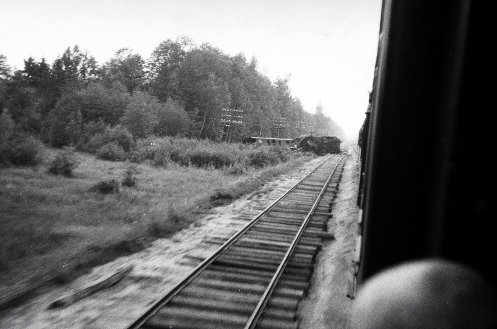 1942, Reményi József, járműroncs, vasút, baleset, Fortepan #257725