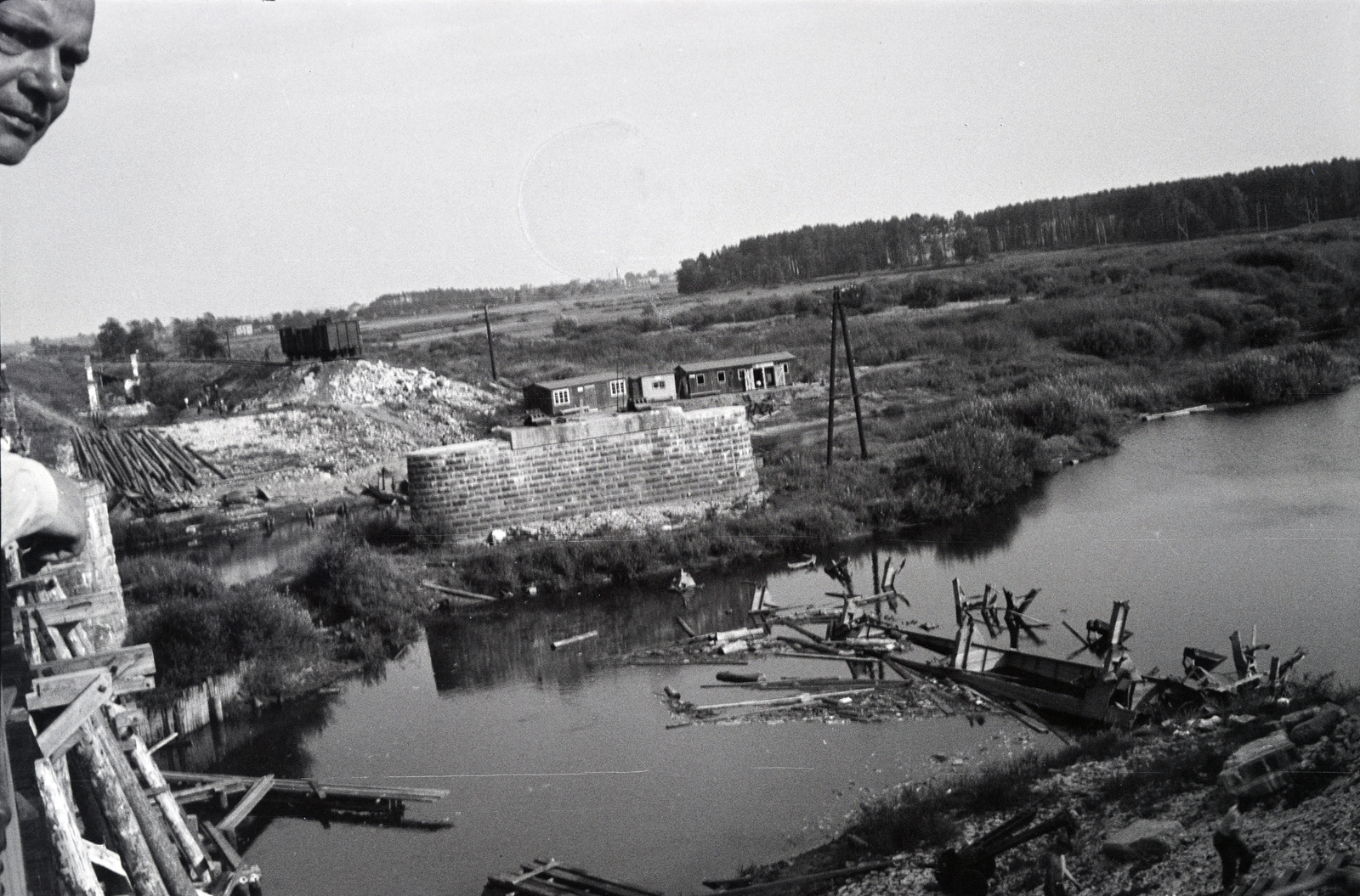 1942, Reményi József, wrecked bridge, Fortepan #257730