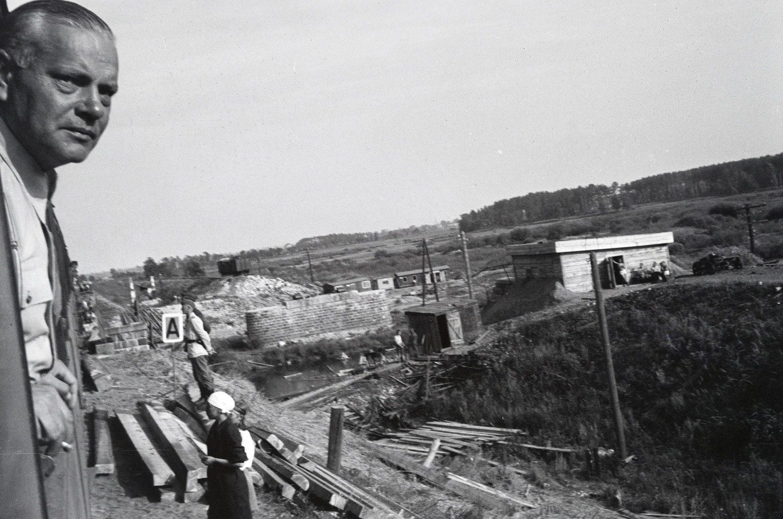 1942, Reményi József, wrecked bridge, Fortepan #257731