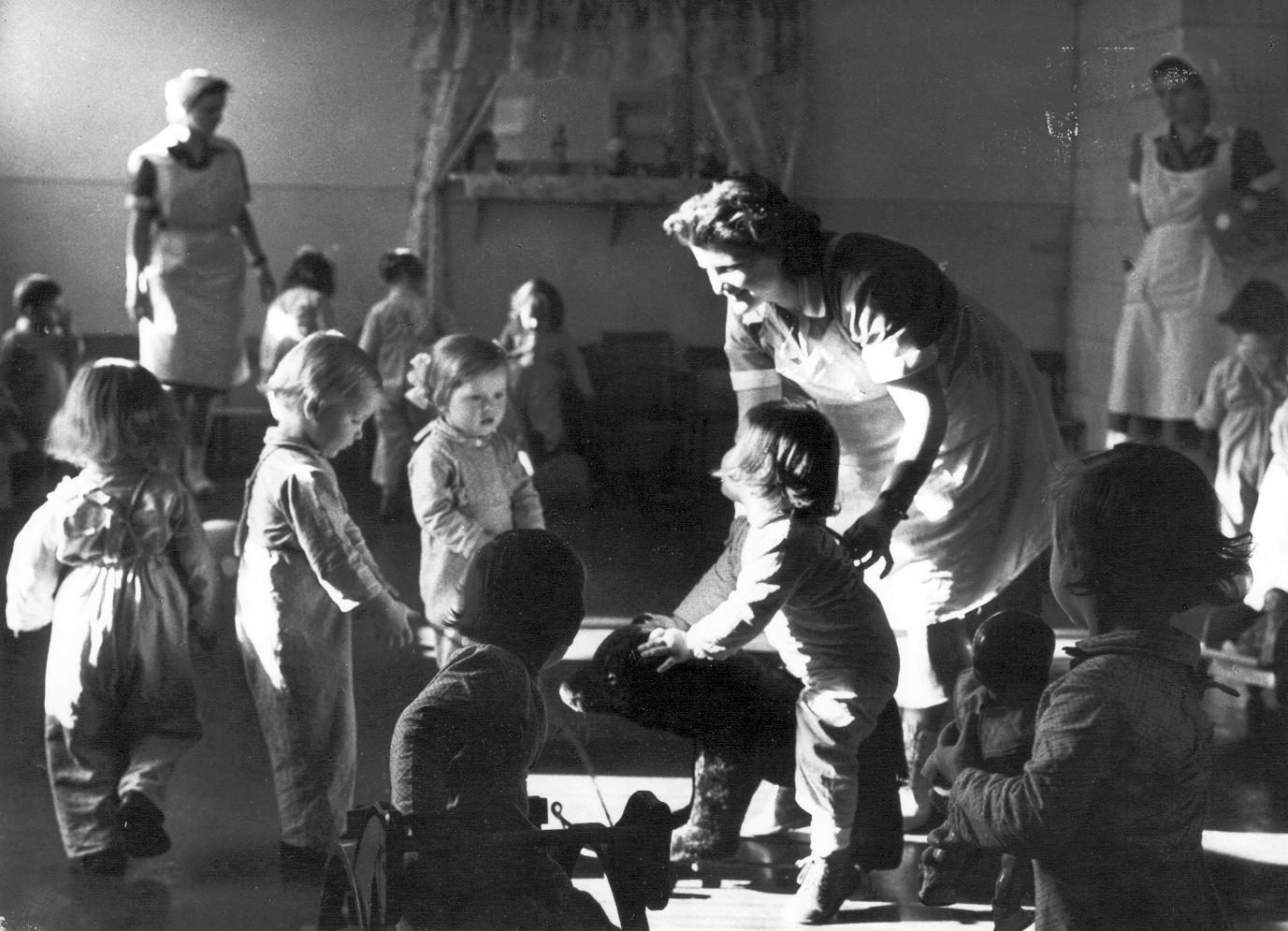 Hungary, Budapest IX., Foglalkozás a Hámán Kató téri bölcsődében, 1960., 1960, Ferencvárosi Helytörténeti Gyűjtemény, Budapest, Fortepan #25774