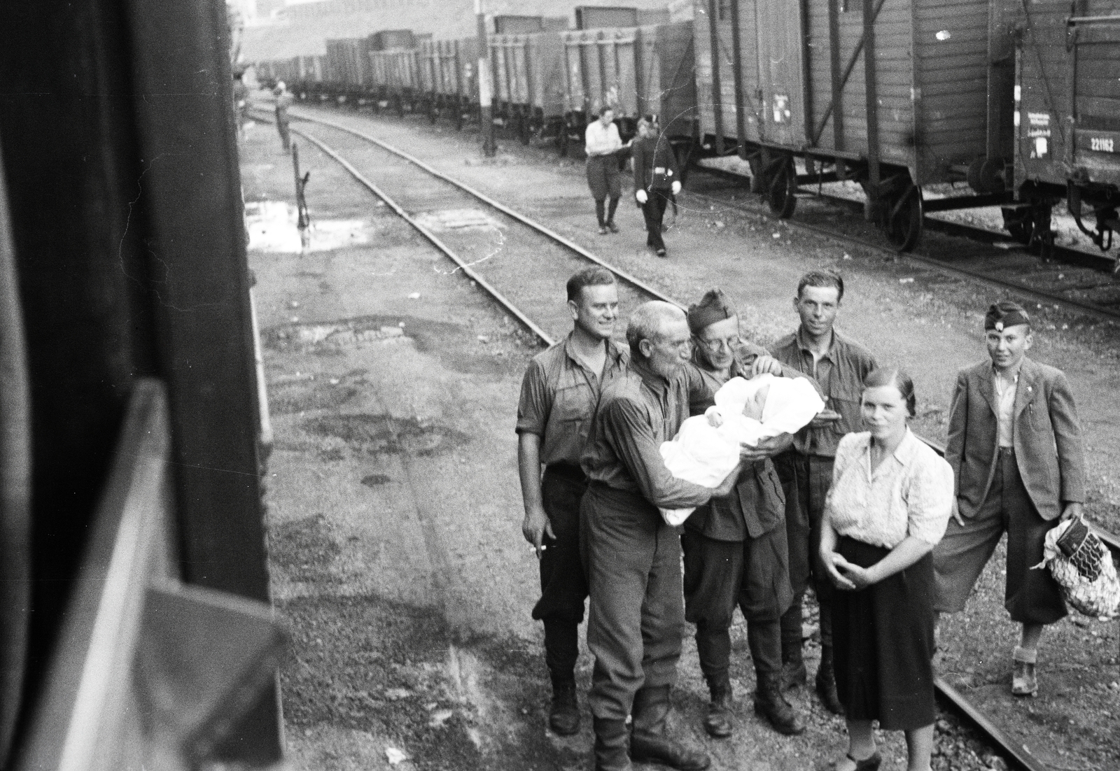 1942, Reményi József, grandparent, newborn, Fortepan #257766