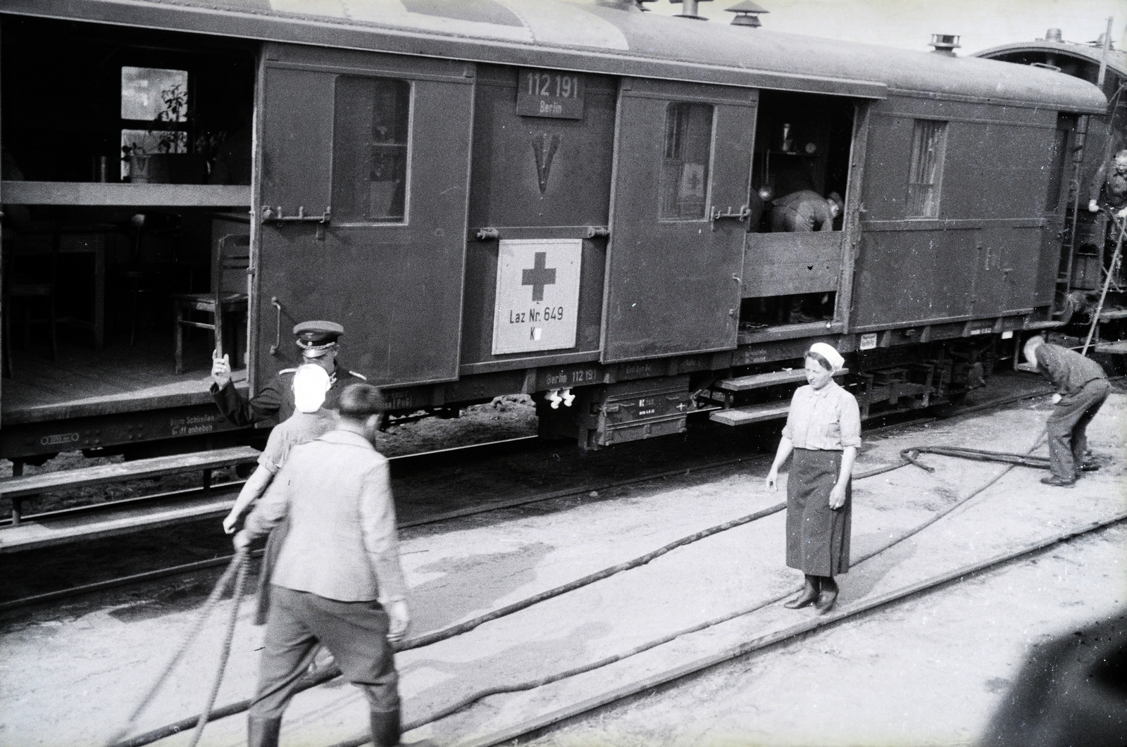 1942, Reményi József, kórházvonat, Fortepan #257939