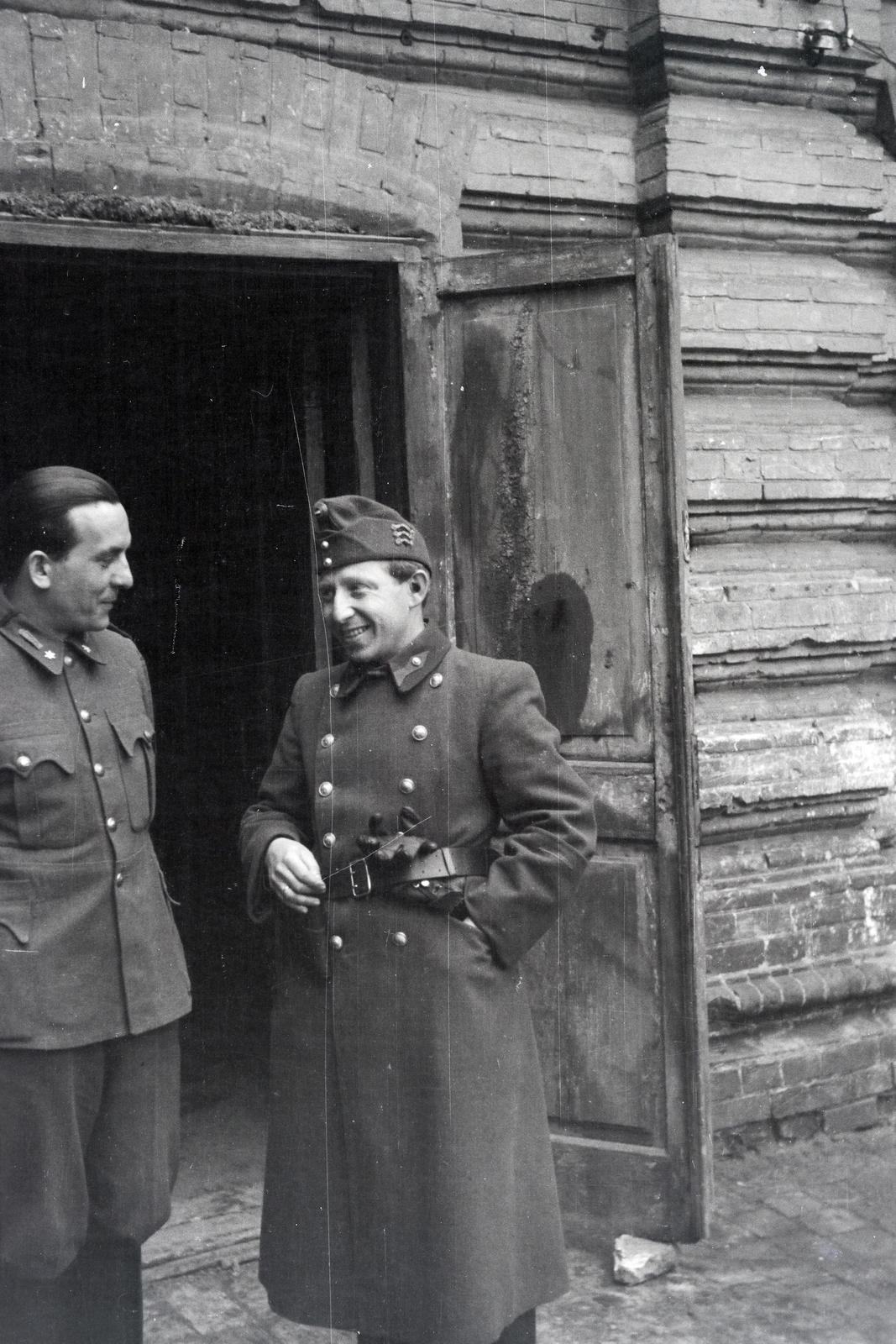 1942, Reményi József, beszélgetés, Fortepan #257951