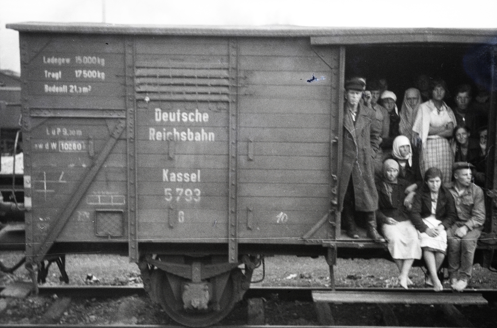1942, Reményi József, deportálóvonat, Fortepan #257975