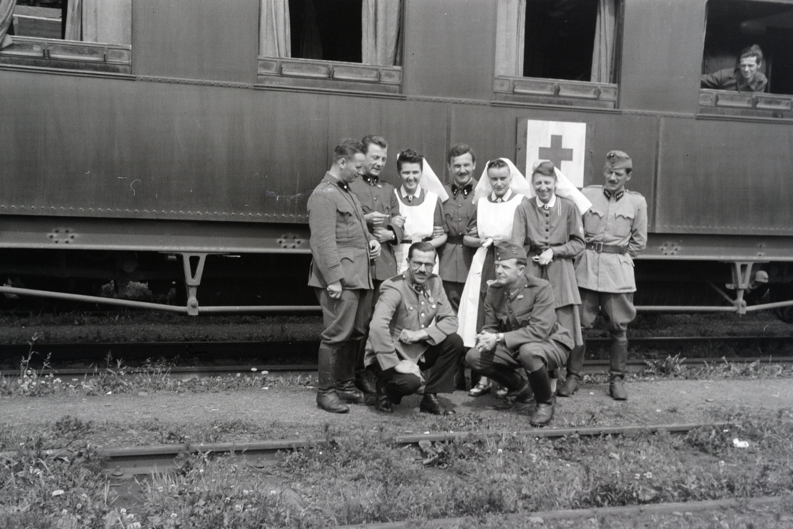 1942, Reményi József, kórházvonat, Fortepan #258085